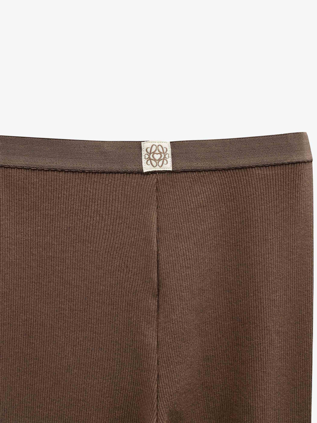 Ribbed Modal-Blend Leggings - Tween - Brown | 101566 Lottie