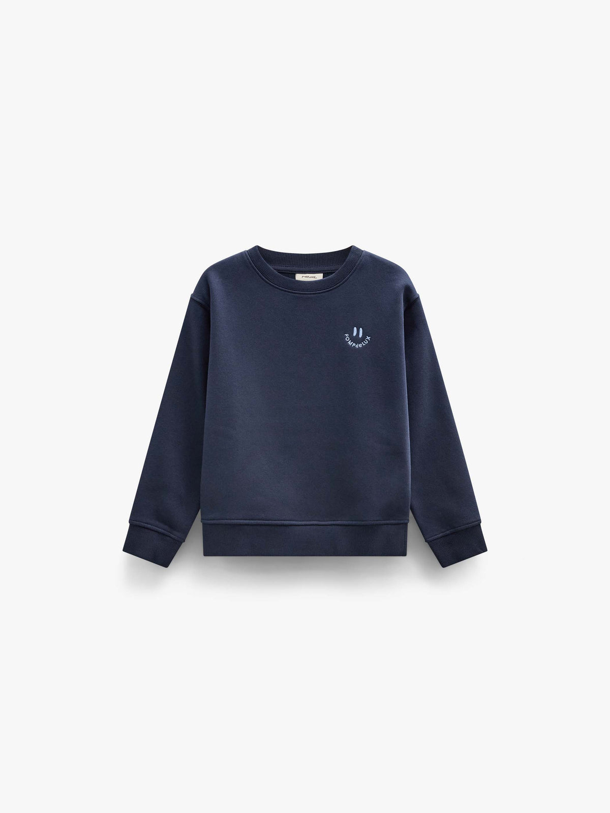 Smiley Crew Neck Sweatshirt - Kids - Navy | 101573 Andrew