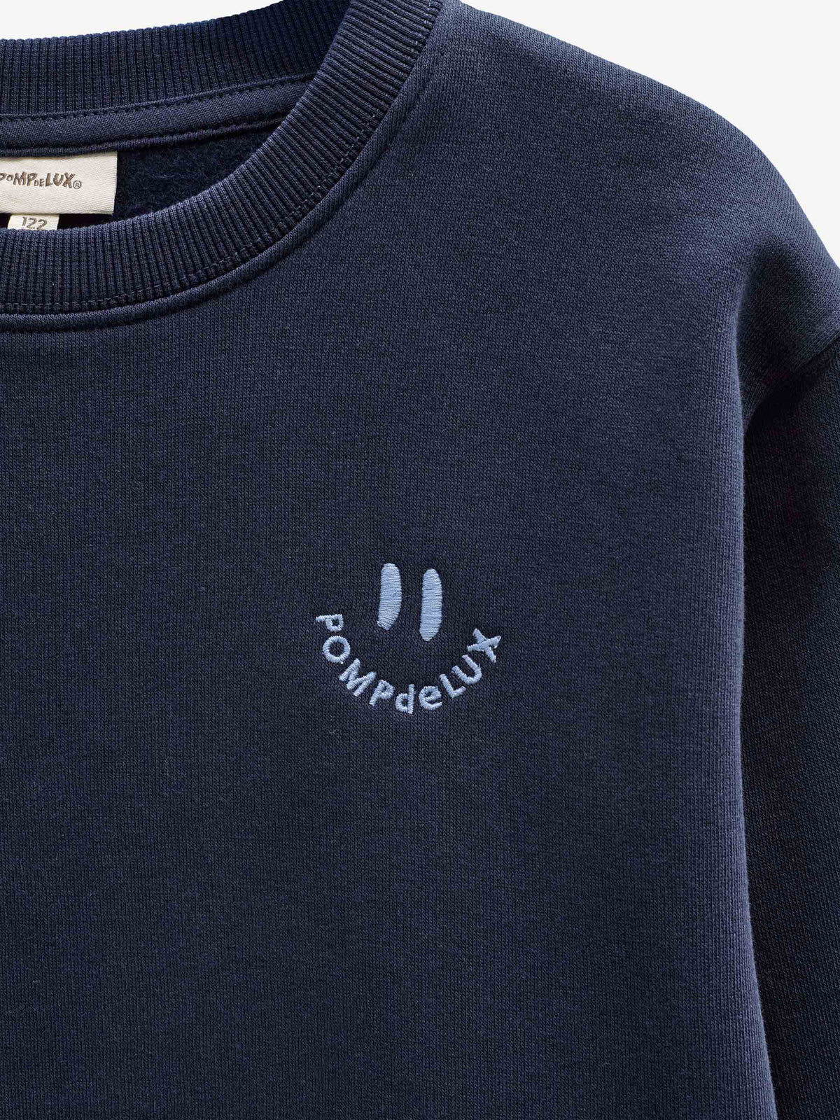 Smiley Crew Neck Sweatshirt - Kids - Navy | 101573 Andrew