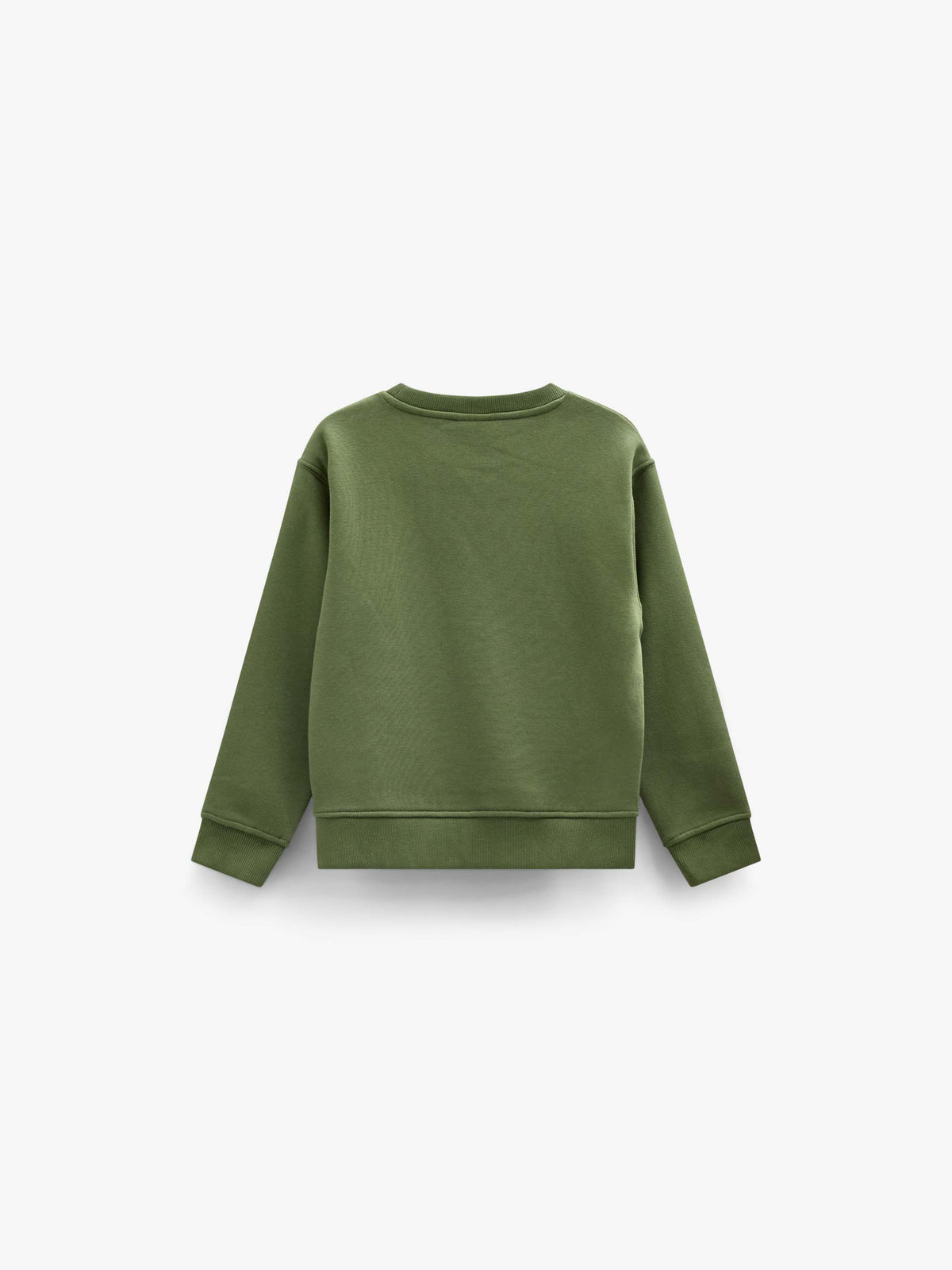 Smiley Crew Neck Sweatshirt - Kids - Moss Green | 101575 Andrew