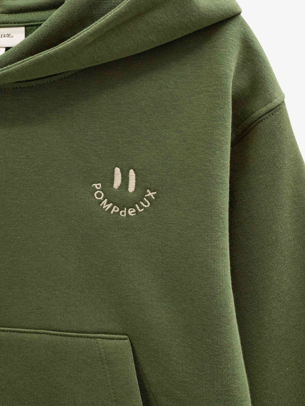 Smiley Hoodie - Kids - Moss Green | 101581 Andrew