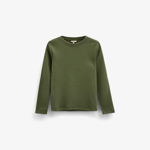 Ribbed Long-Sleeve T-Shirt - Tween - Moss Green | 101600 Conrad