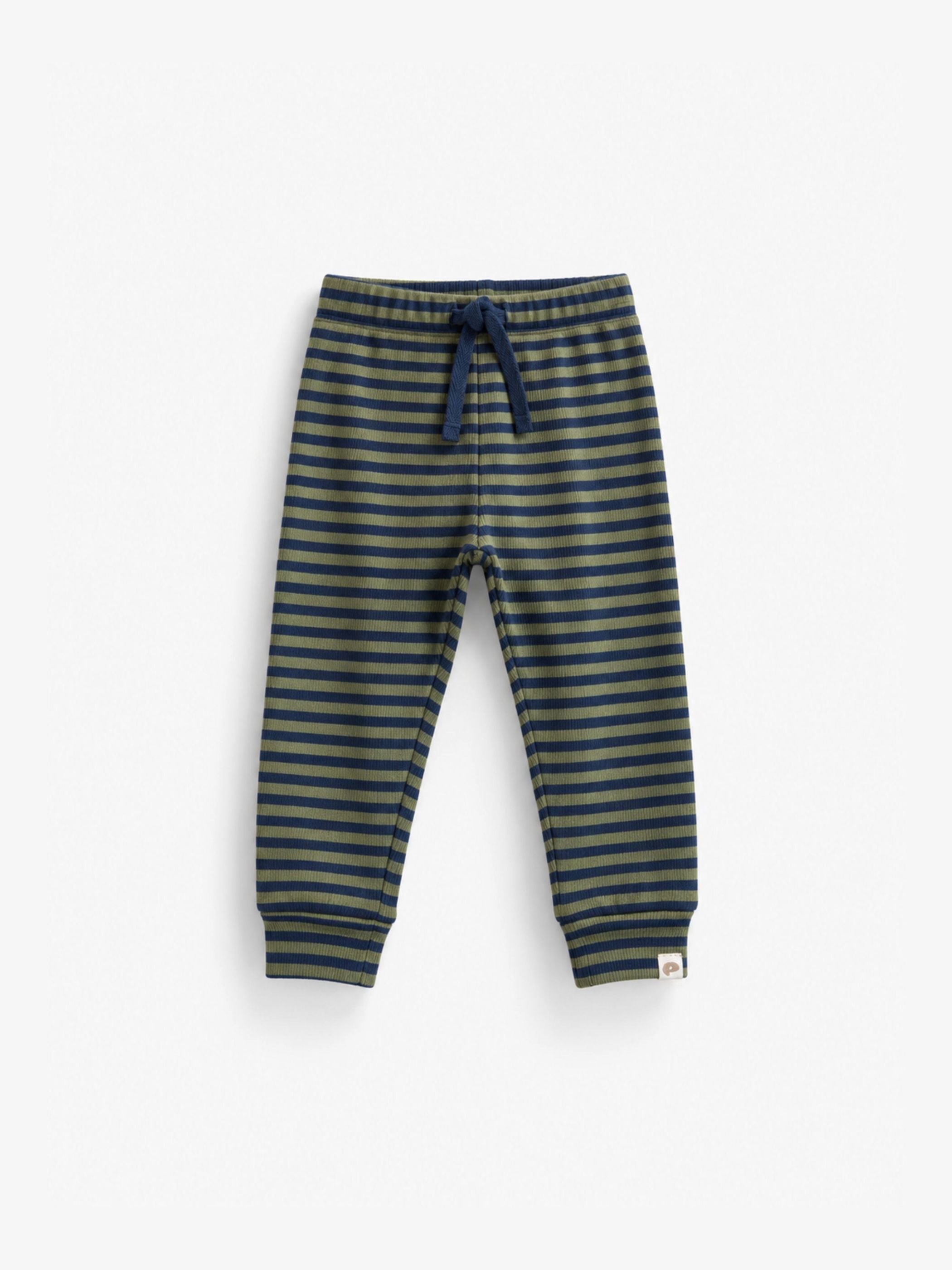 Ribbed Trousers - Kids - Moss Green/Navy Stripe | 101605 Conrad