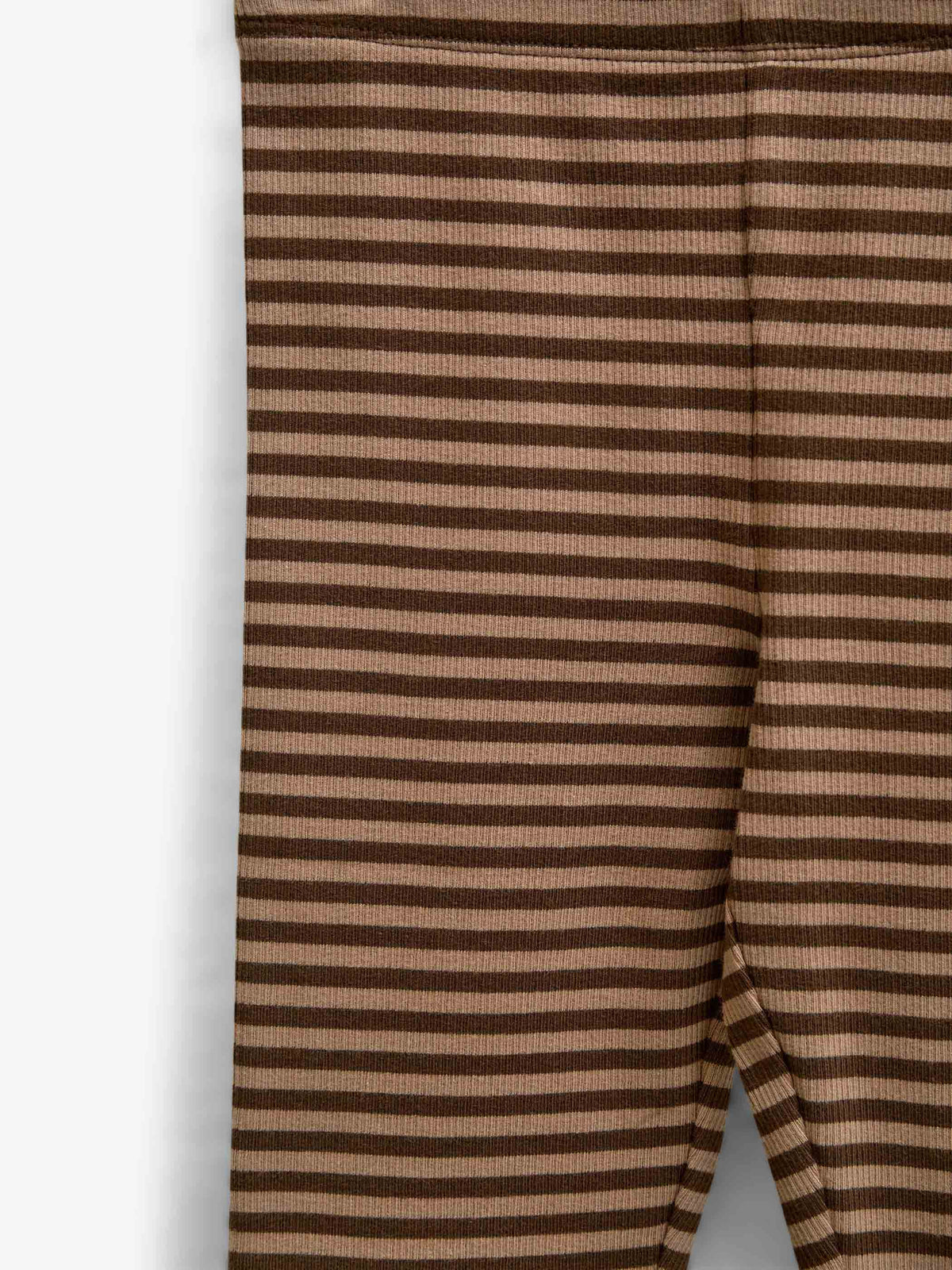 Striped Rib Leggings - Kids - Brown/Light Brown | 101610 Gloria