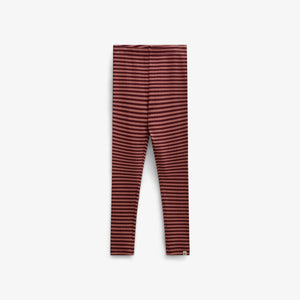 Striped Rib Leggings - Kids - Dusty Rose/Bordeaux | 101612 Gloria