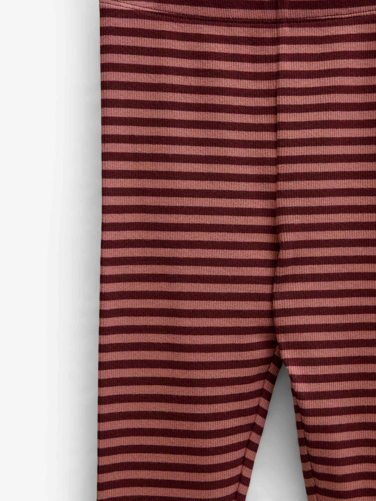 Striped Rib Leggings - Tween - Dusty Rose/Bordeaux | 101613 Gloria