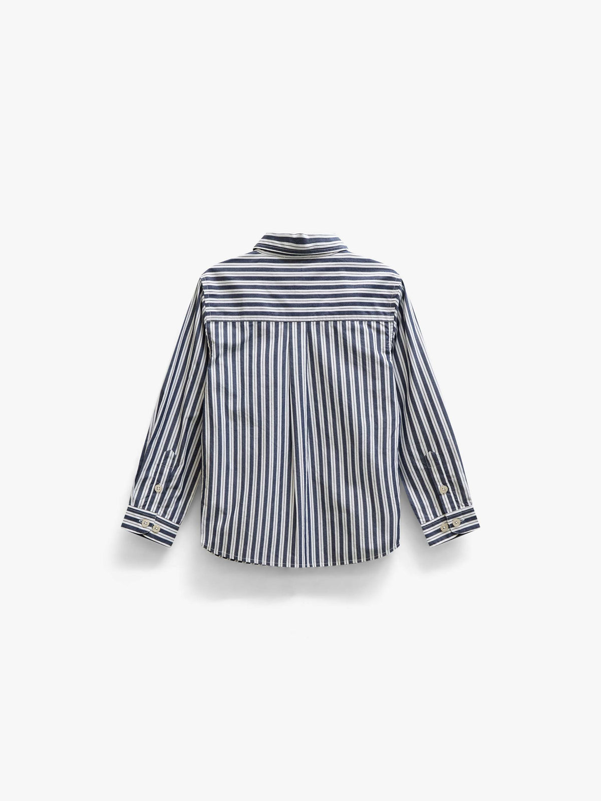 Striped Cotton Shirt - Tween - Navy Stripe | 101654 Milo