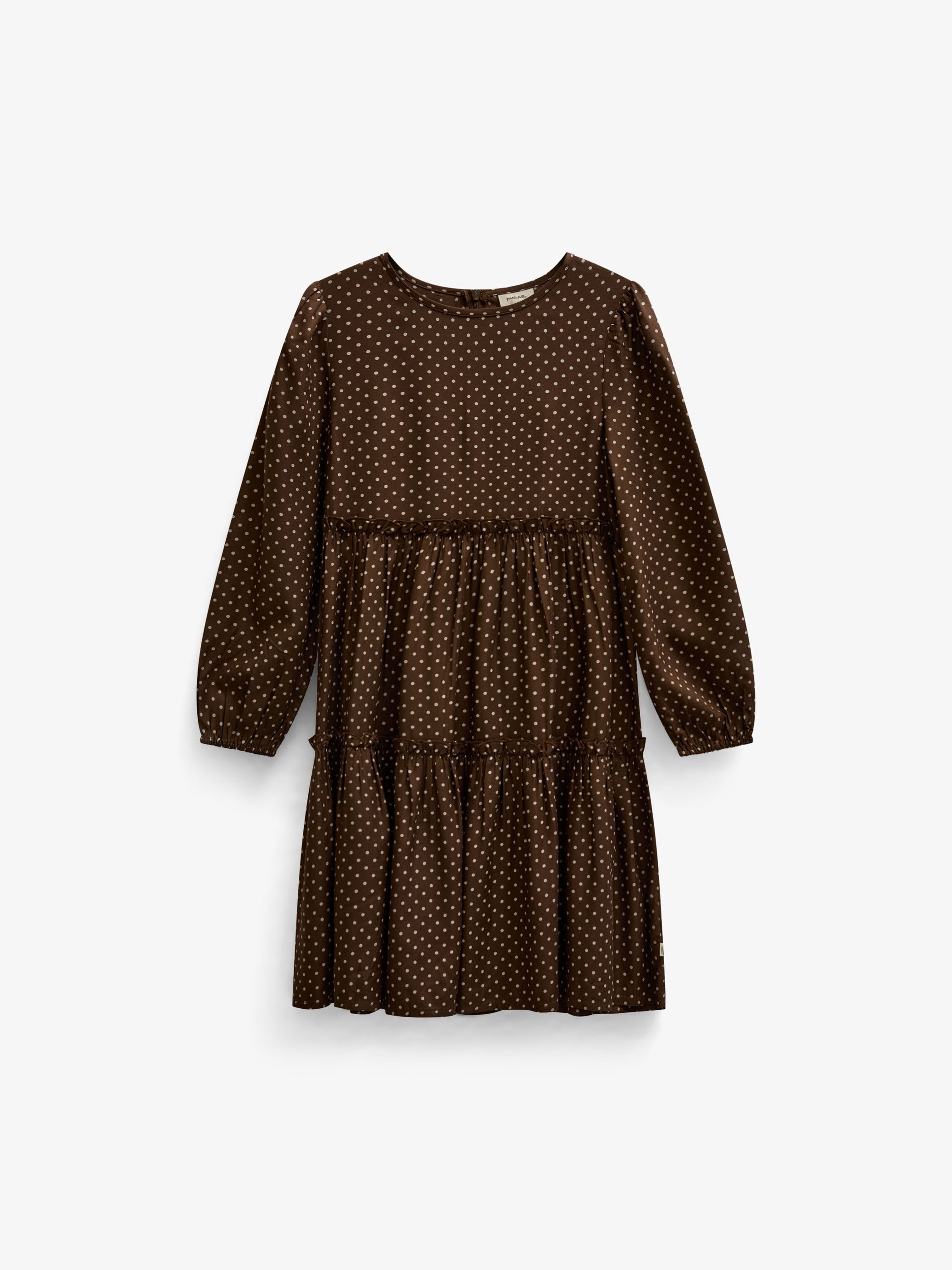 Dotted Viscose Midi Dress - Tween - Brown/Offwhite | 101658 Feline