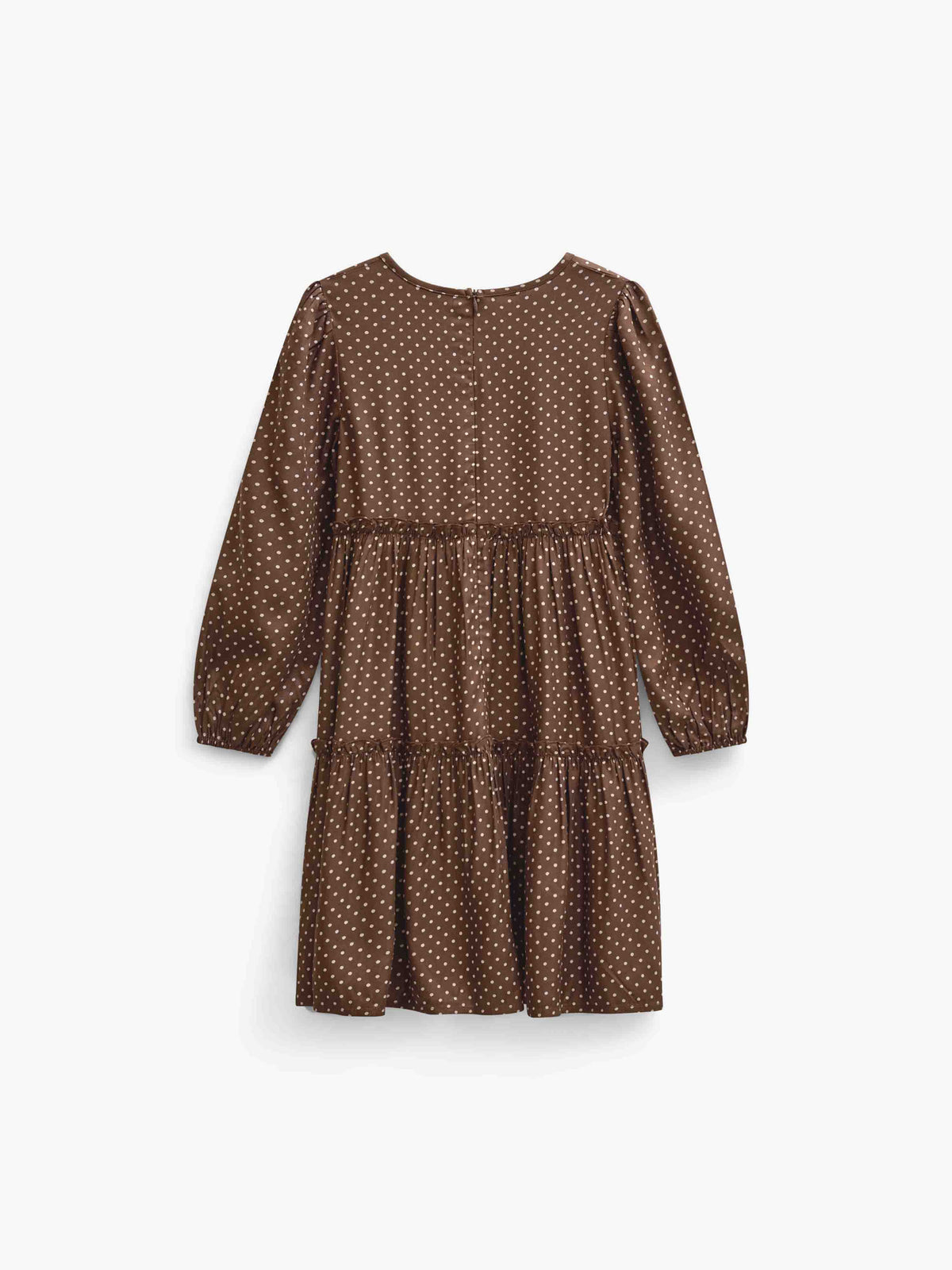 Dotted Viscose Midi Dress - Tween - Brown/Offwhite | 101658 Feline