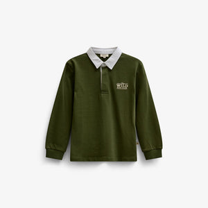 Long-Sleeve Jersey Polo - Tween - Moss Green | 101692 Ruben