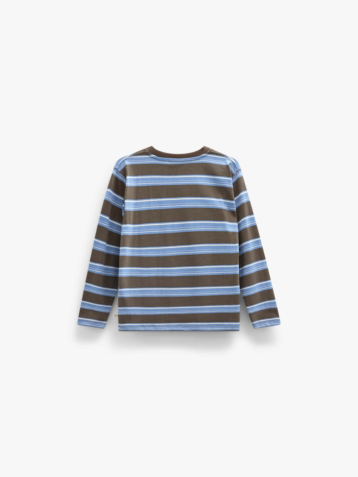 Striped Long-Sleeve T-Shirt - Kids - Brown /Blue | 101699 Hugo