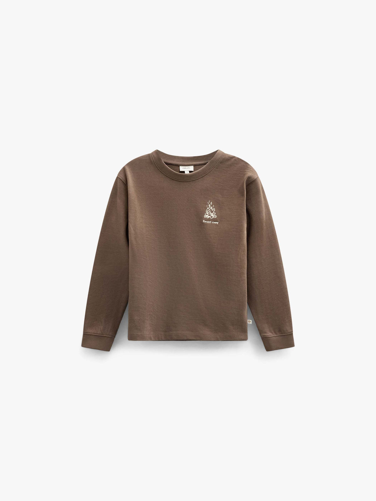 Long-Sleeve T-Shirt with Back Print - Kids - Brown | 101709 Weston