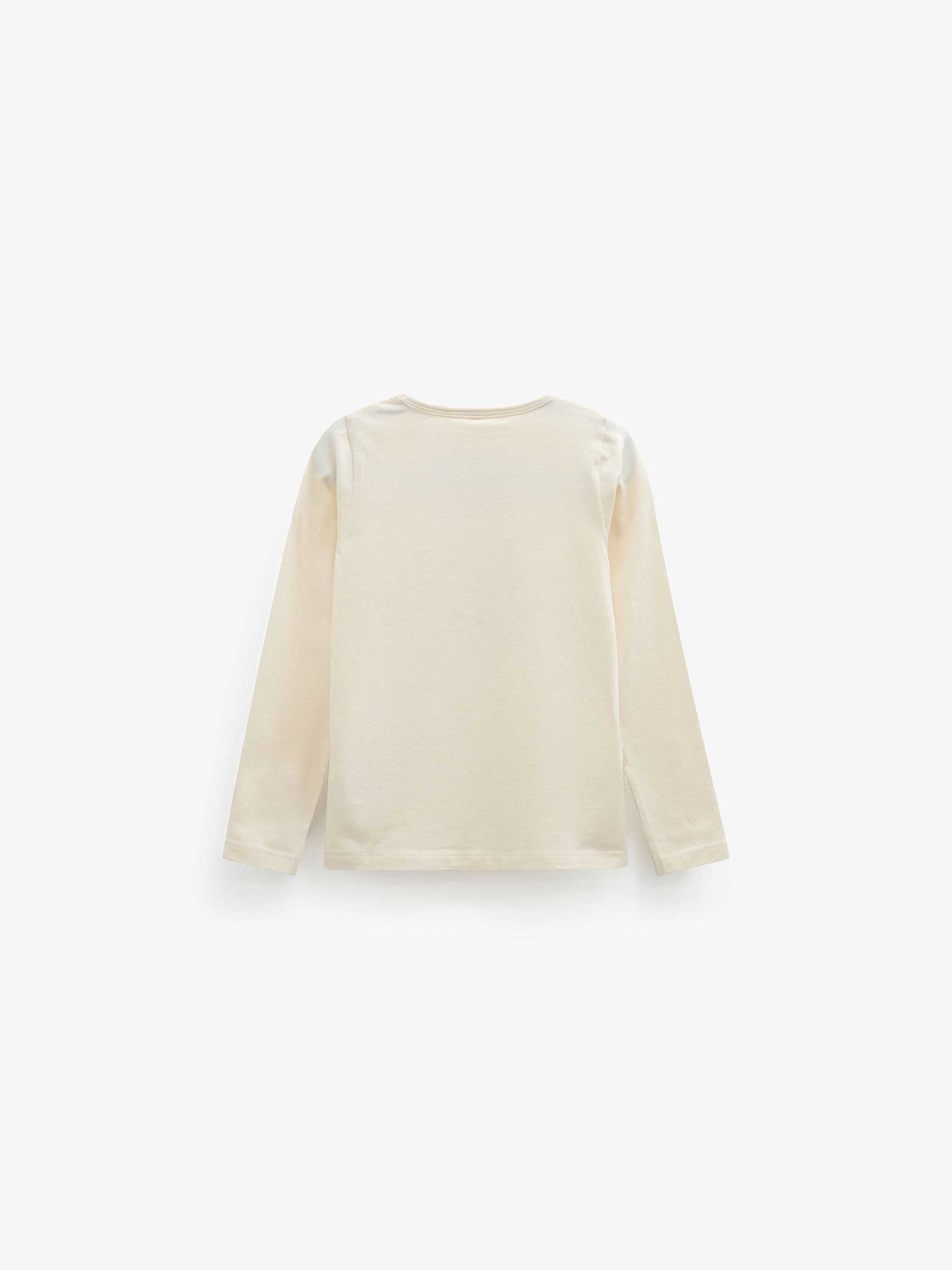 Long-Sleeve T-Shirt with Front Print - Tween - Offwhite | 101712 Piper