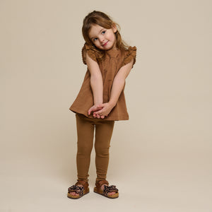 Modal Rib Leggings - Kids - Coconut | 101324 Lottie