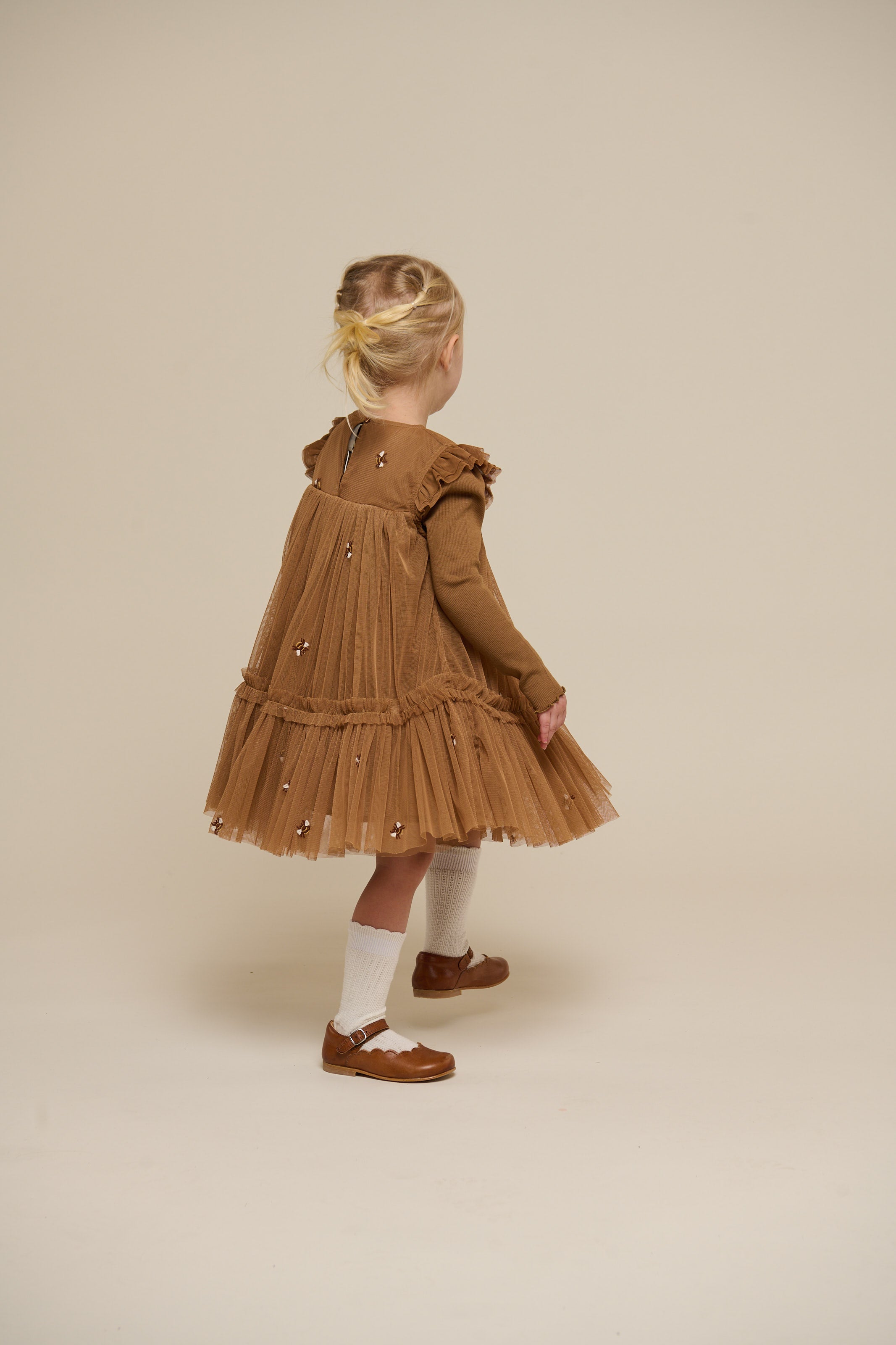 Modal Rib Long Sleeved T-shirt - Kids - Coconut | 101308 Lottie