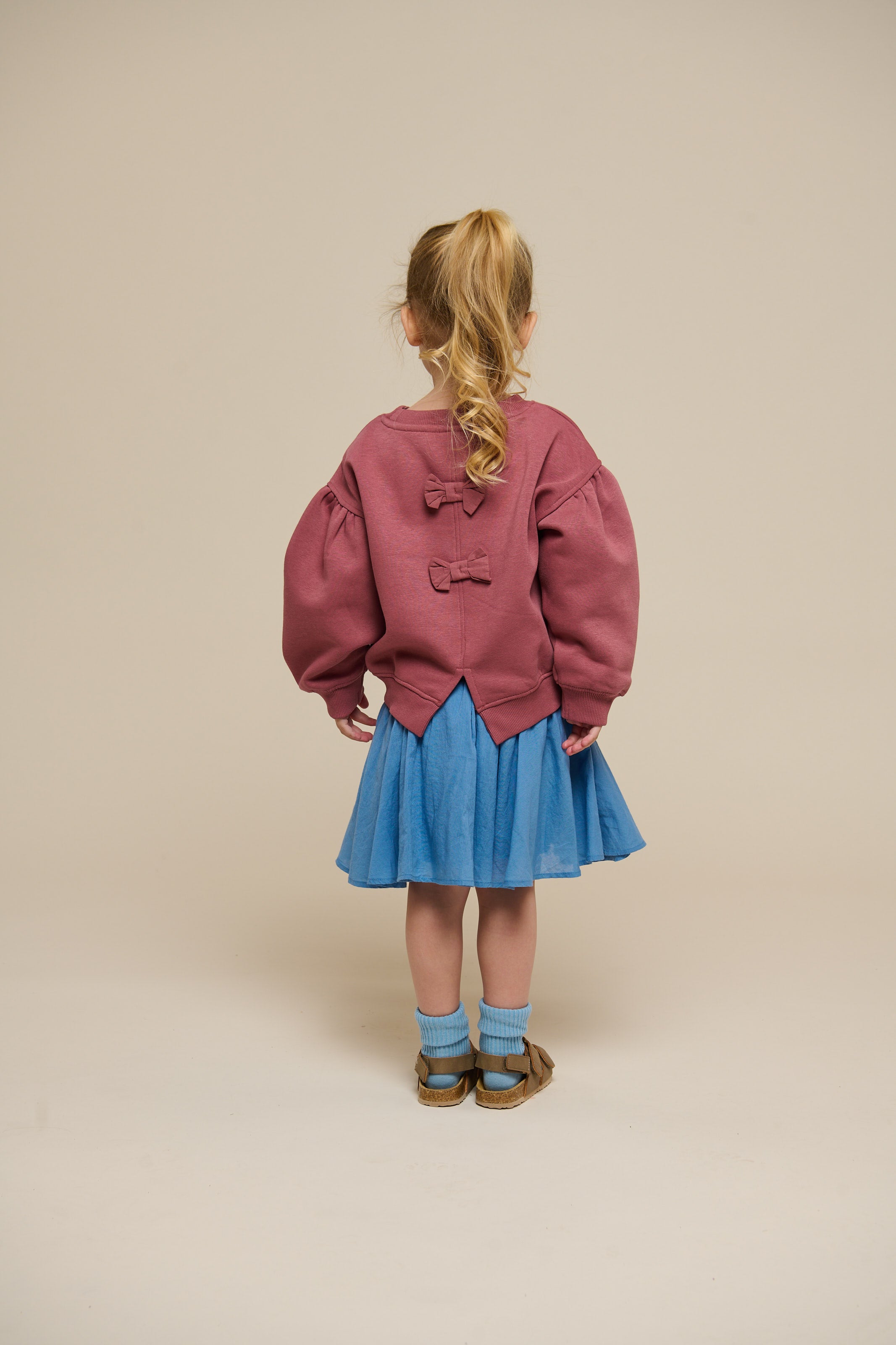 Bow Detail Sweatshirt - Kids - Vintage Red | 100812 Ruth