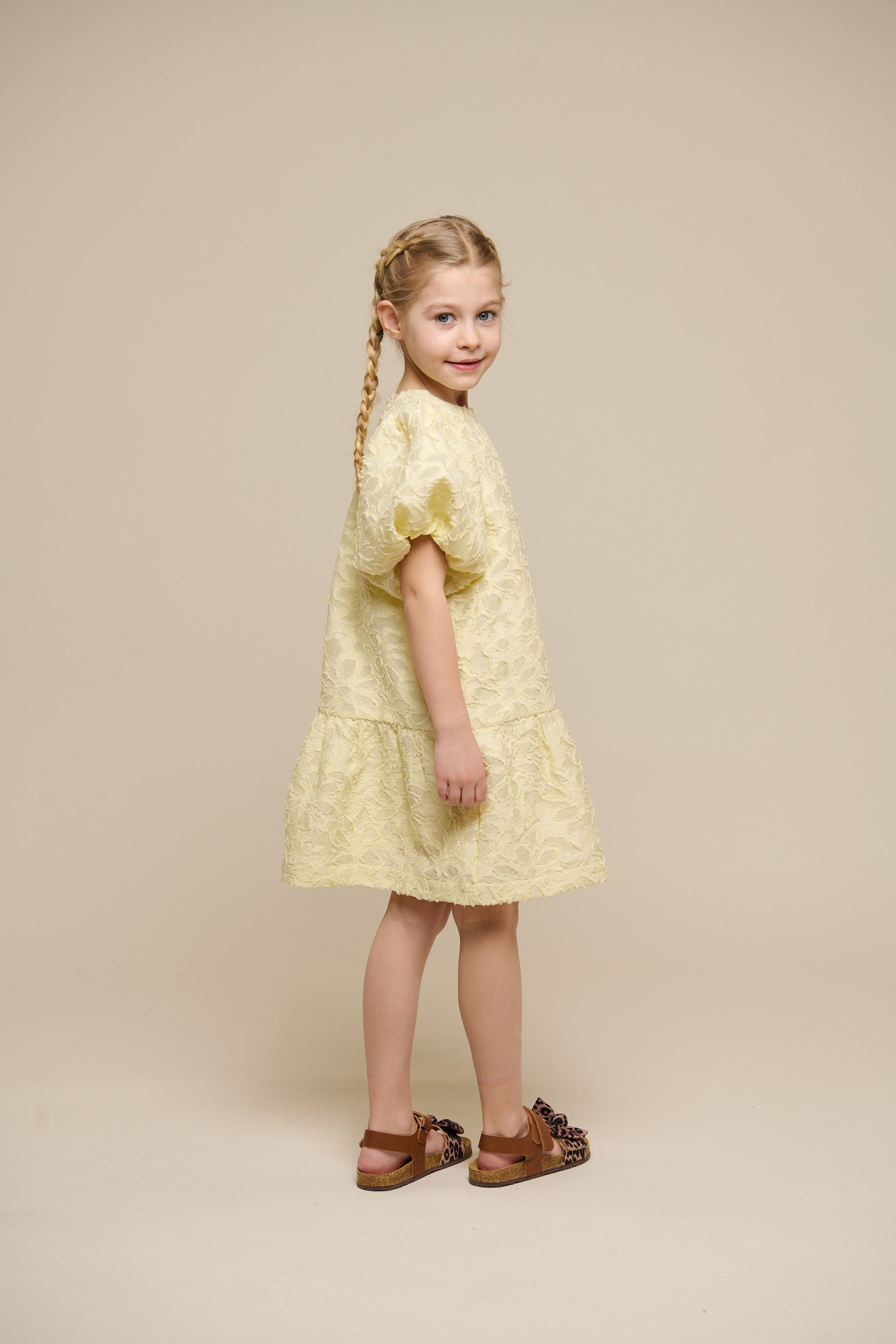 Cotton-blend Jacquard Dress - Tween - Sunlight | 100993 Giselle
