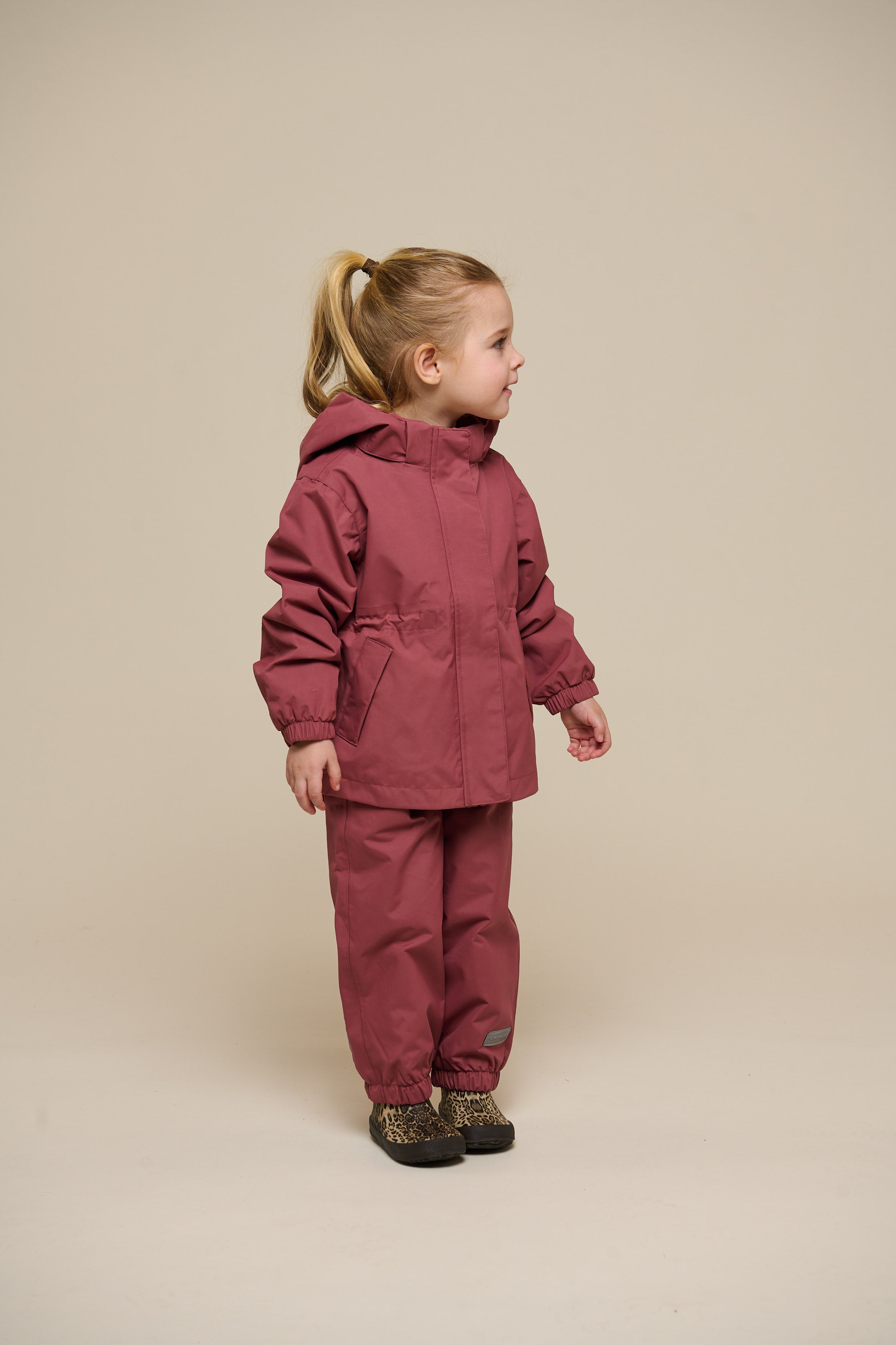 Shell Jacket with Drawstring - Kids - Vintage Red | 100495 Lucy