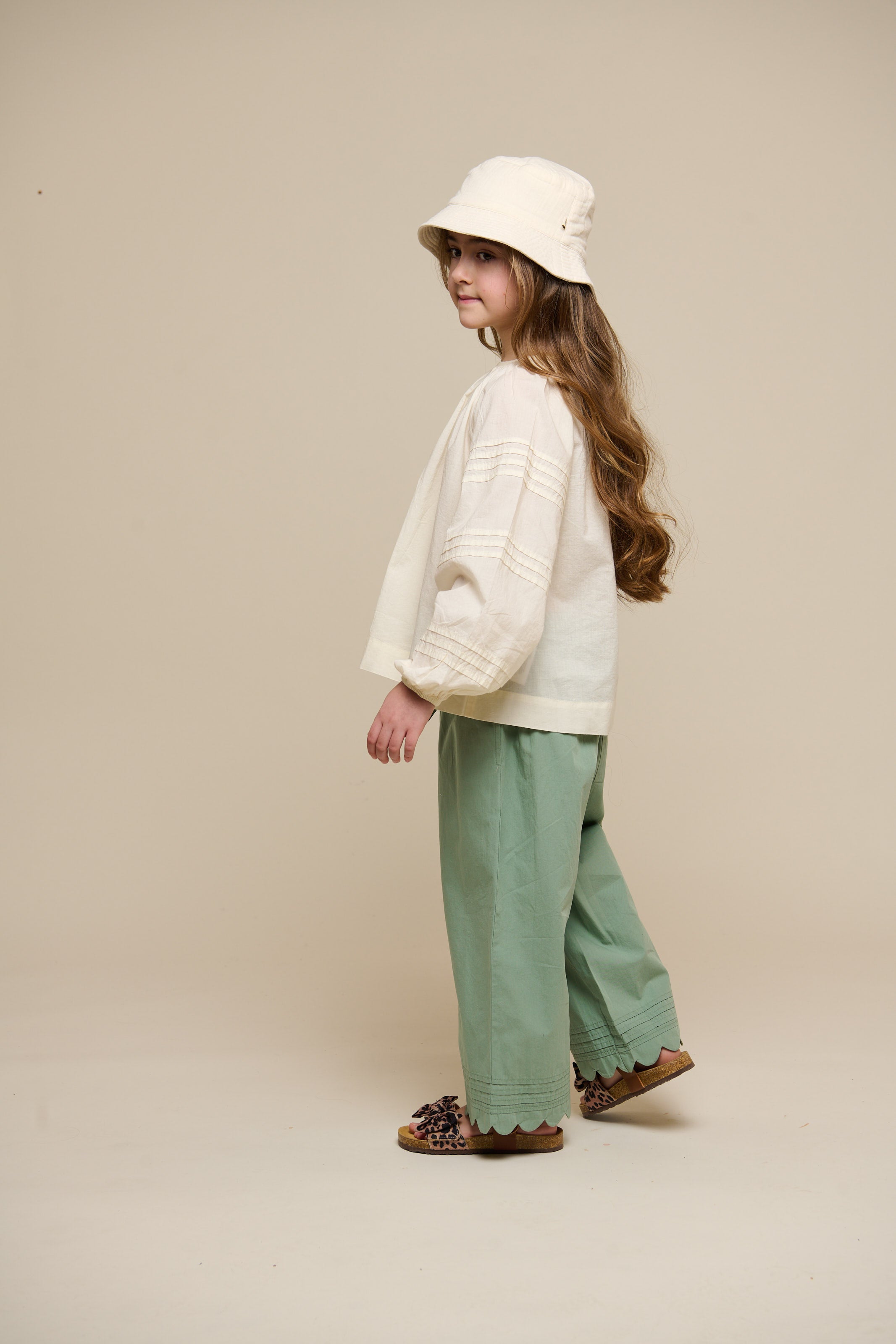 Gauze Bucket Hat - Tween - Off White | 100943 Jasmine