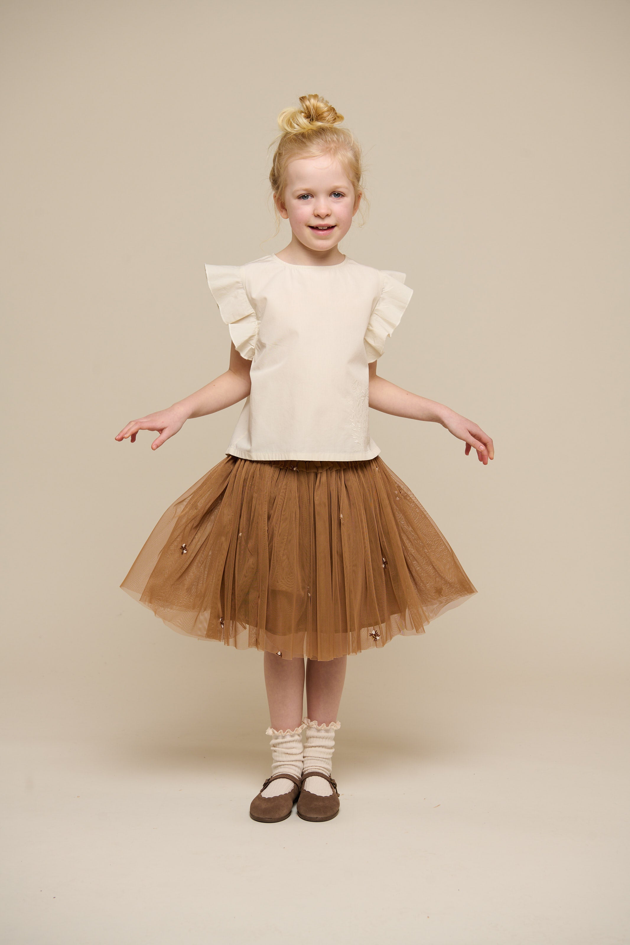 Honeybee Tulle Skirt - Tween - Coconut | 100969 Daisy