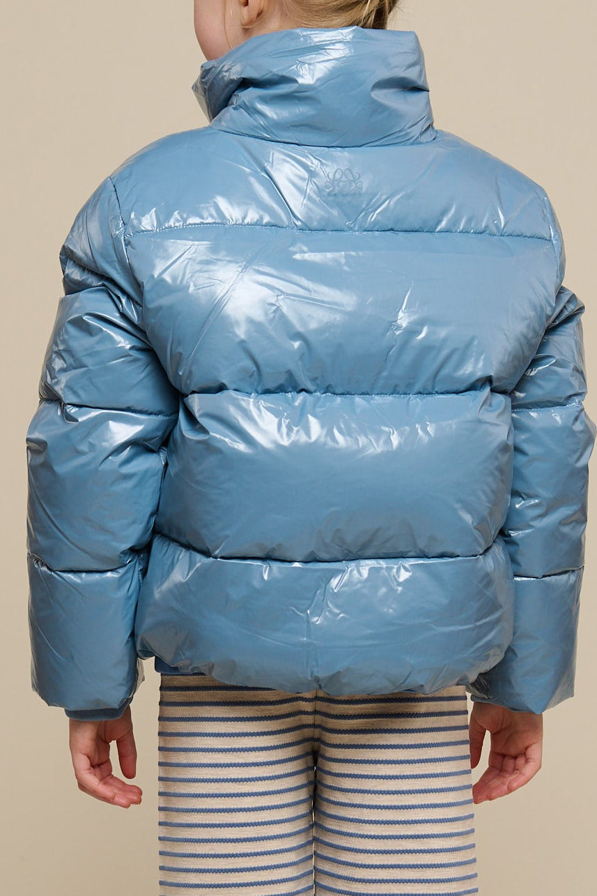 Shiny Puffer Jacket - Tween - Blue | 100533 Violet