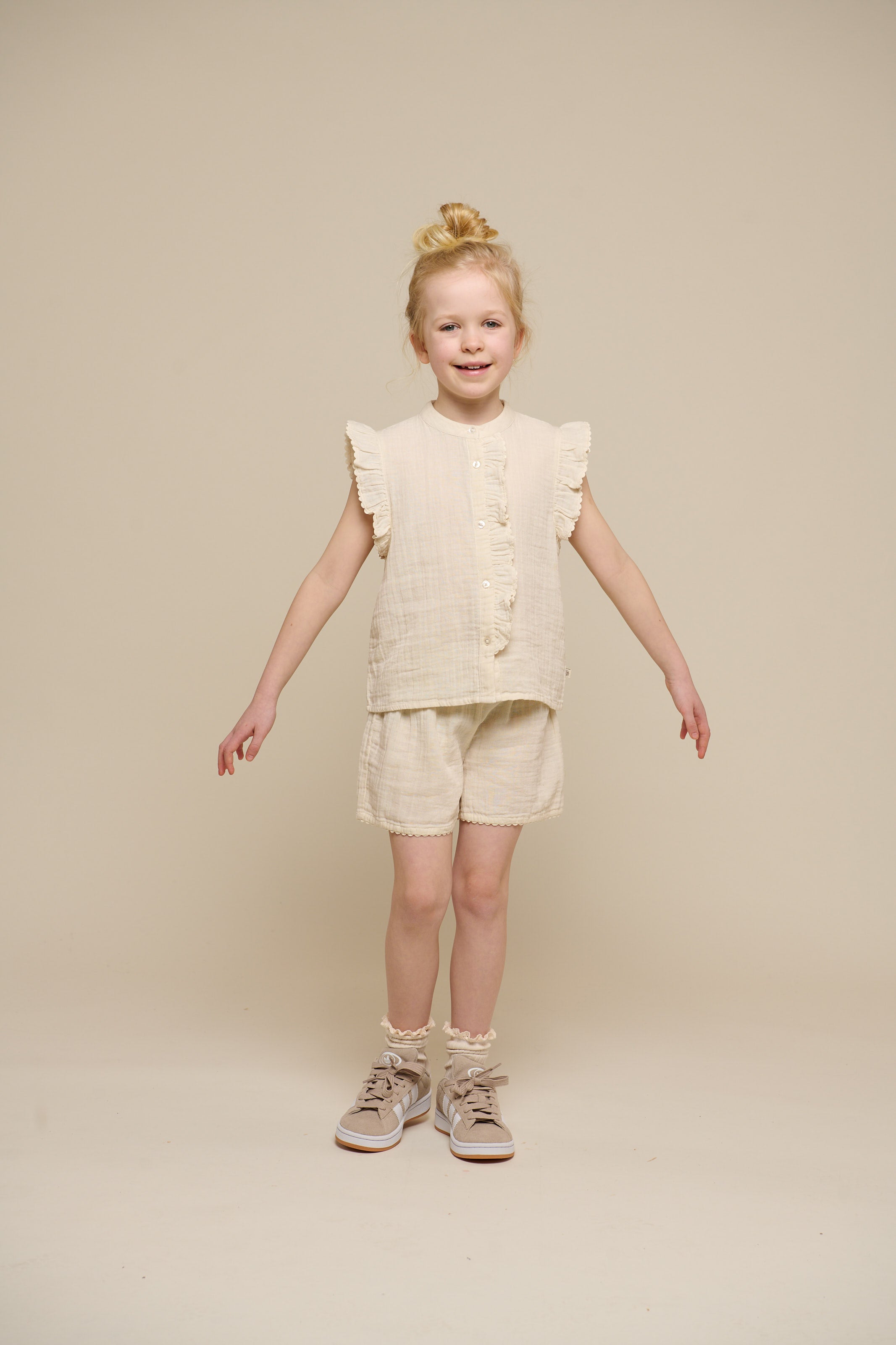 Gauze Sleeveless Top - Tween - Off White | 100931 Jasmine