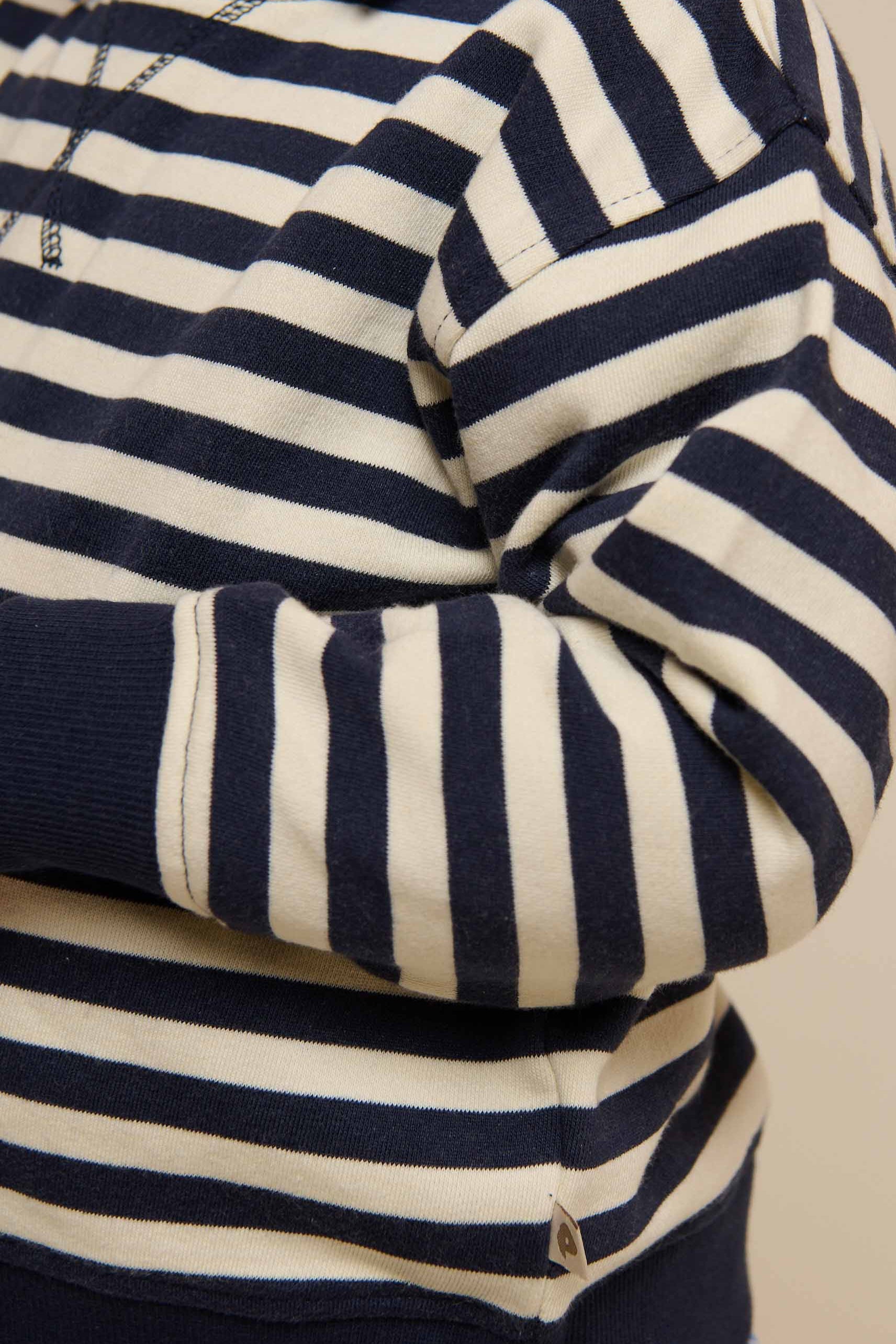 Striped Crewneck Sweatshirt - Kids - Navy Stripe | 101344 Cole