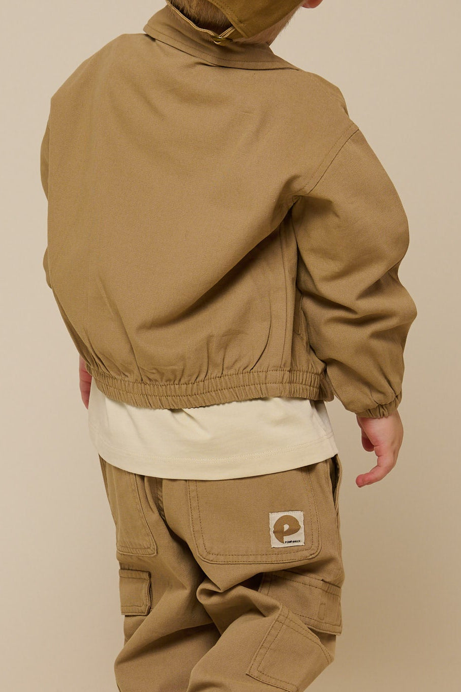 Canvas Bomber Jacket - Kids - Khaki | 101136 Isack