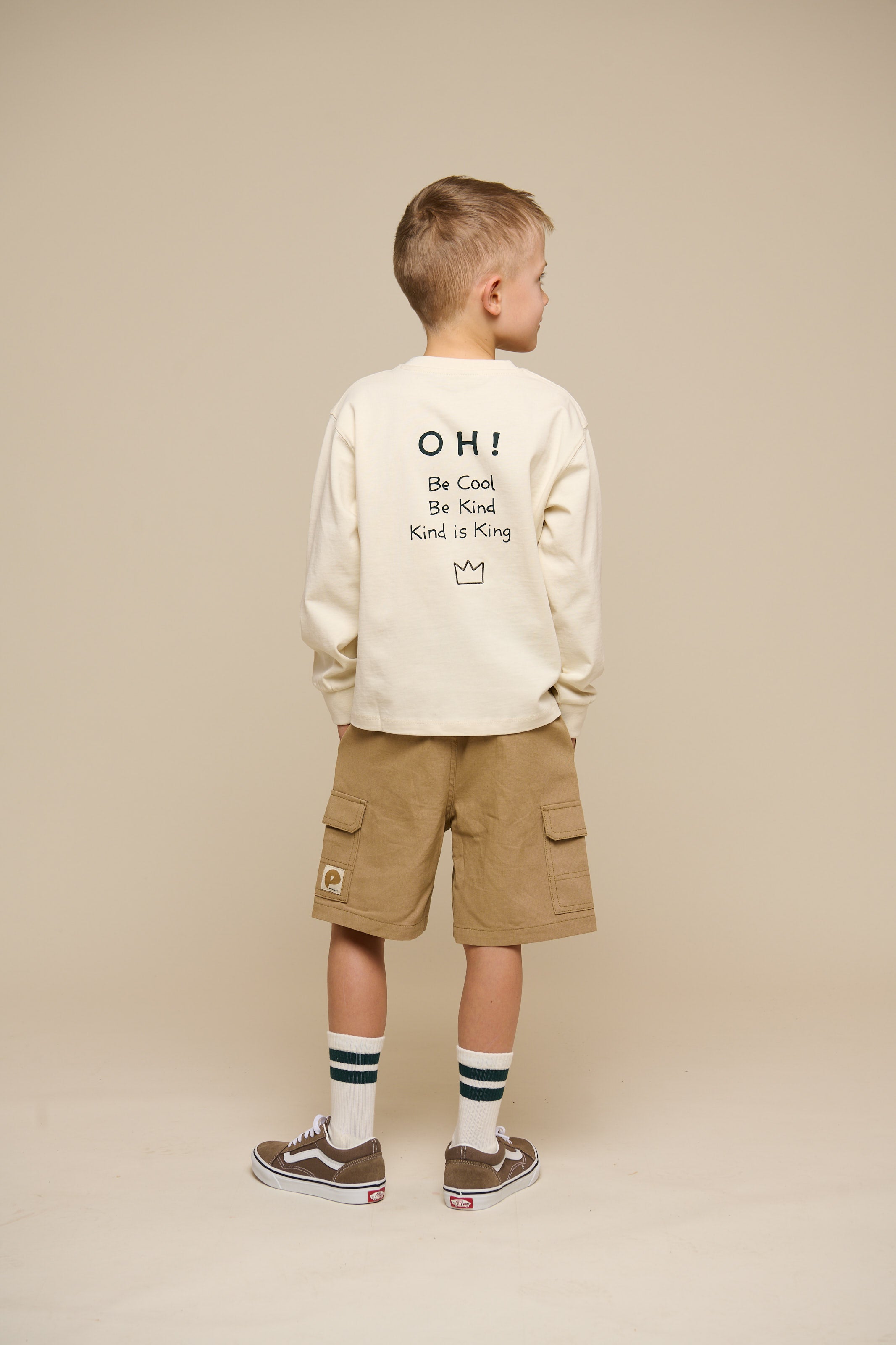 Oversized Long Sleeve T-shirt - Tween - Off White | 100853 August