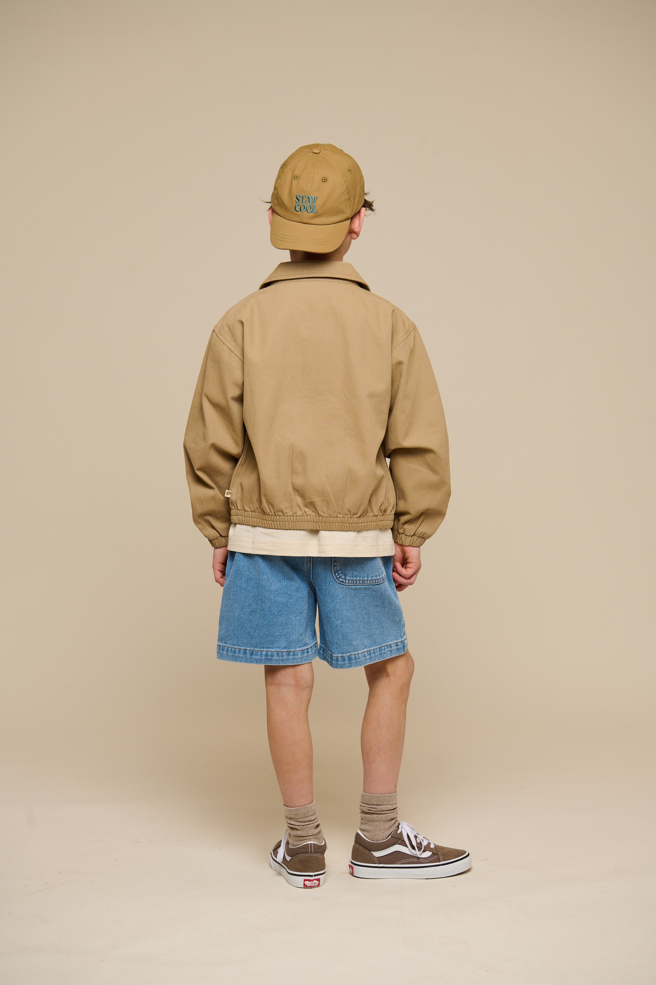 Canvas Bomber Jacket - Tween - Khaki | 101137 Isack