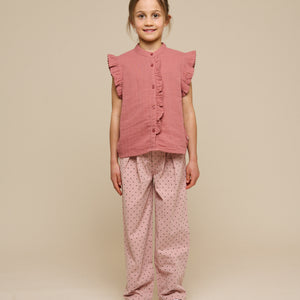 Twill trousers with Dot - Tween - Rose | 100613 Iris