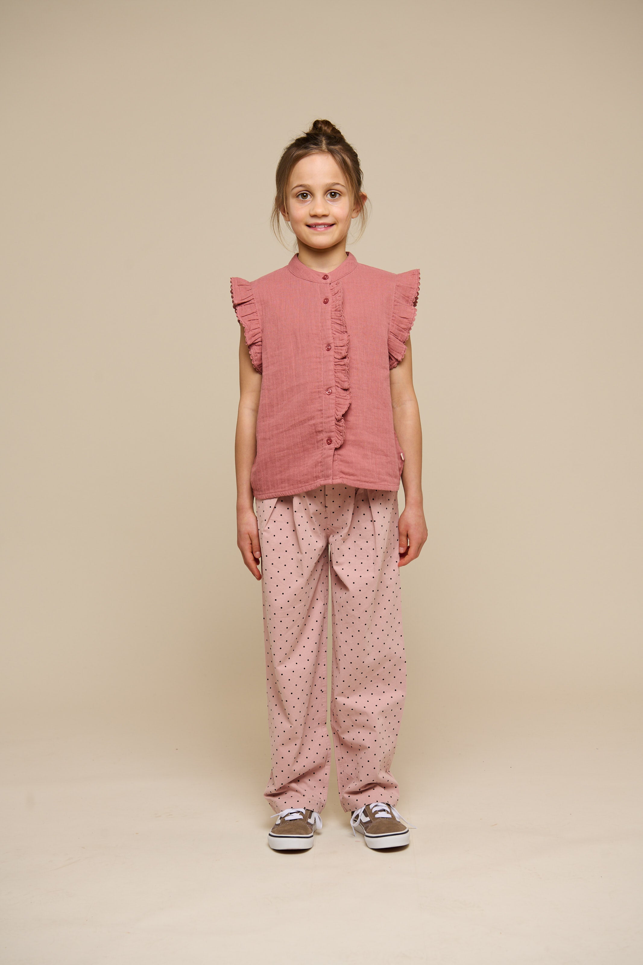 Gauze Sleeveless Top - Tween - Old Rose | 100933 Jasmine