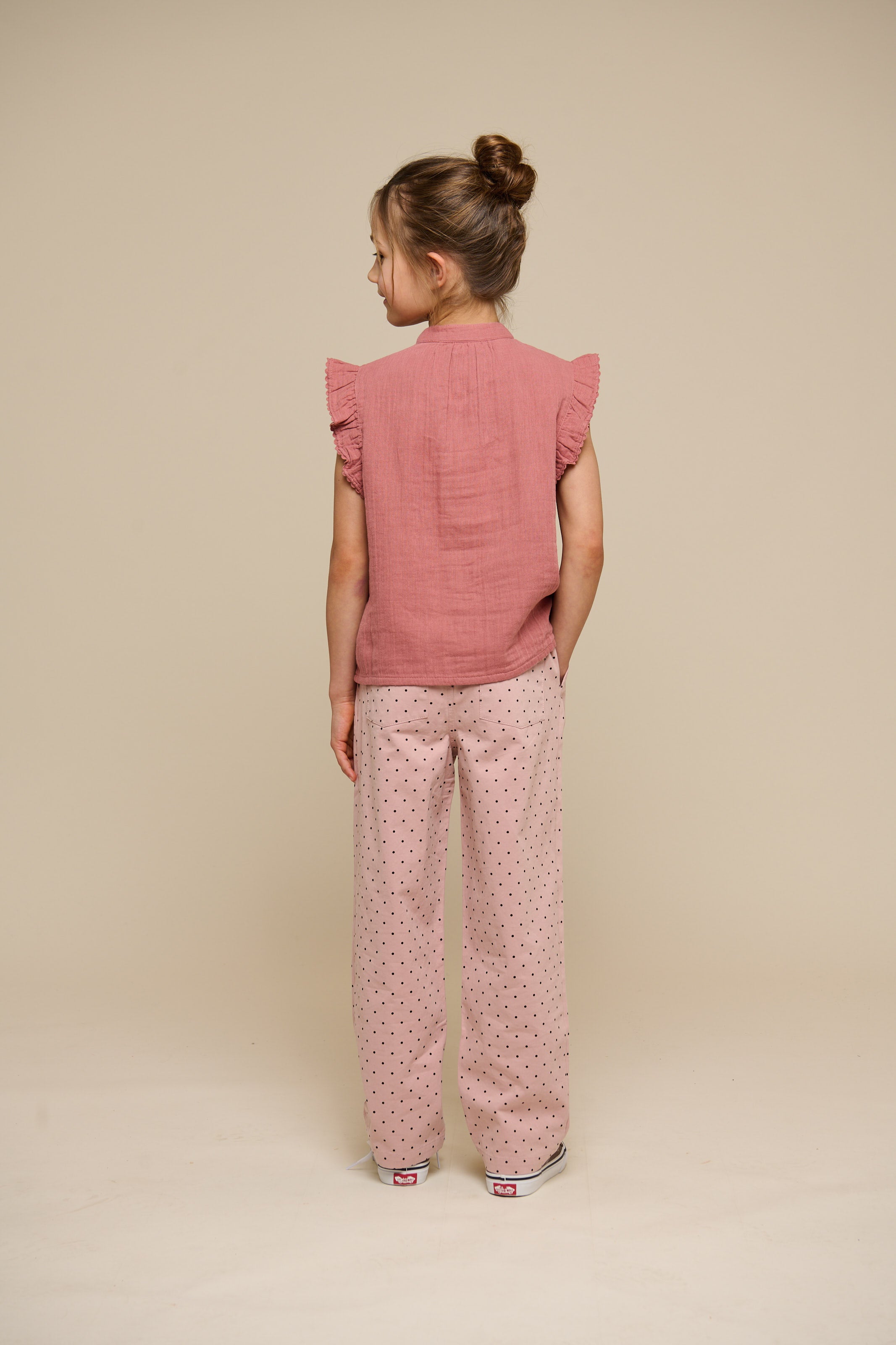 Gauze Sleeveless Top - Tween - Old Rose | 100933 Jasmine