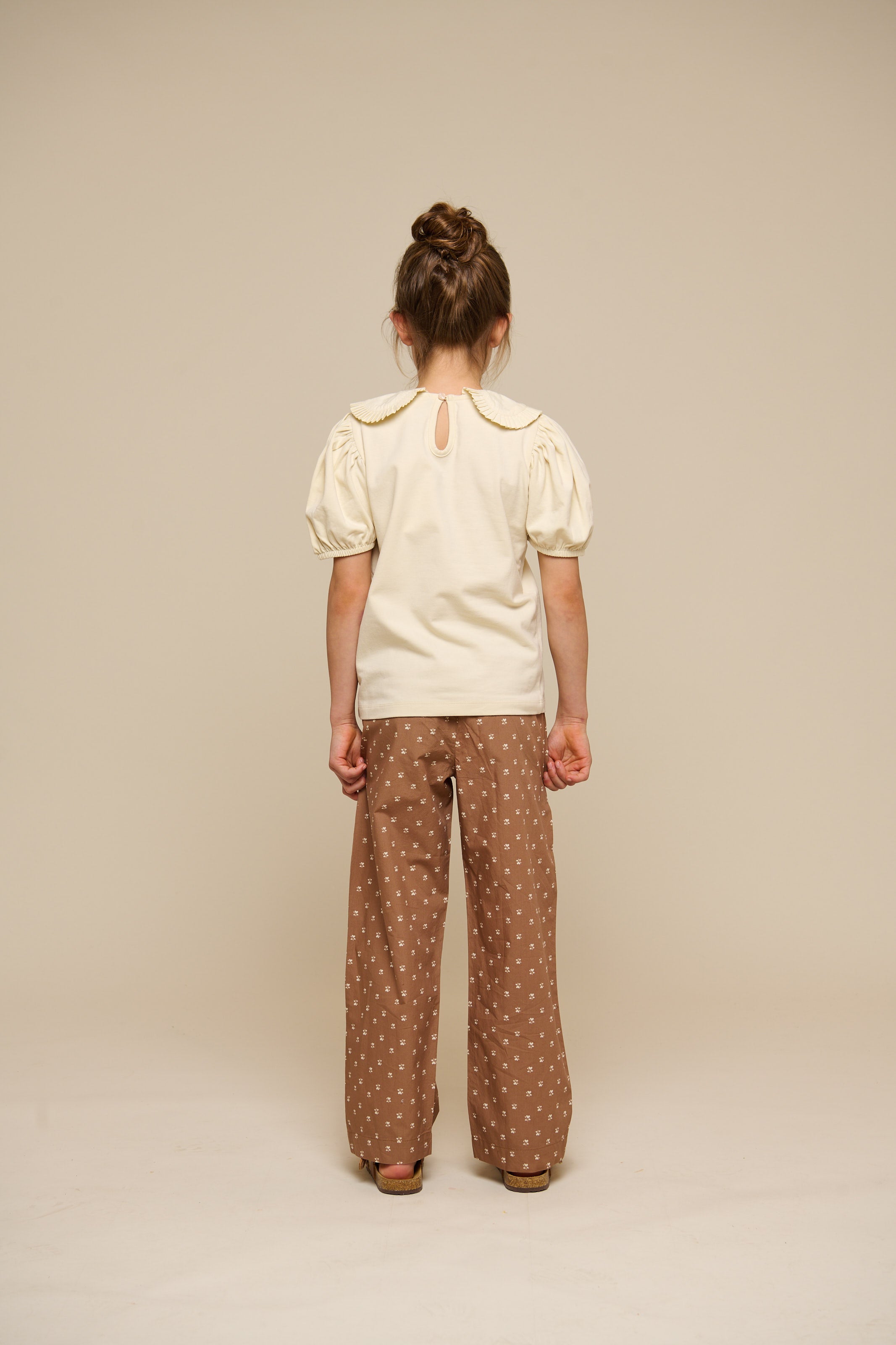 Printed Poplin Trousers - Tween - Coconut | 101090 Camilla