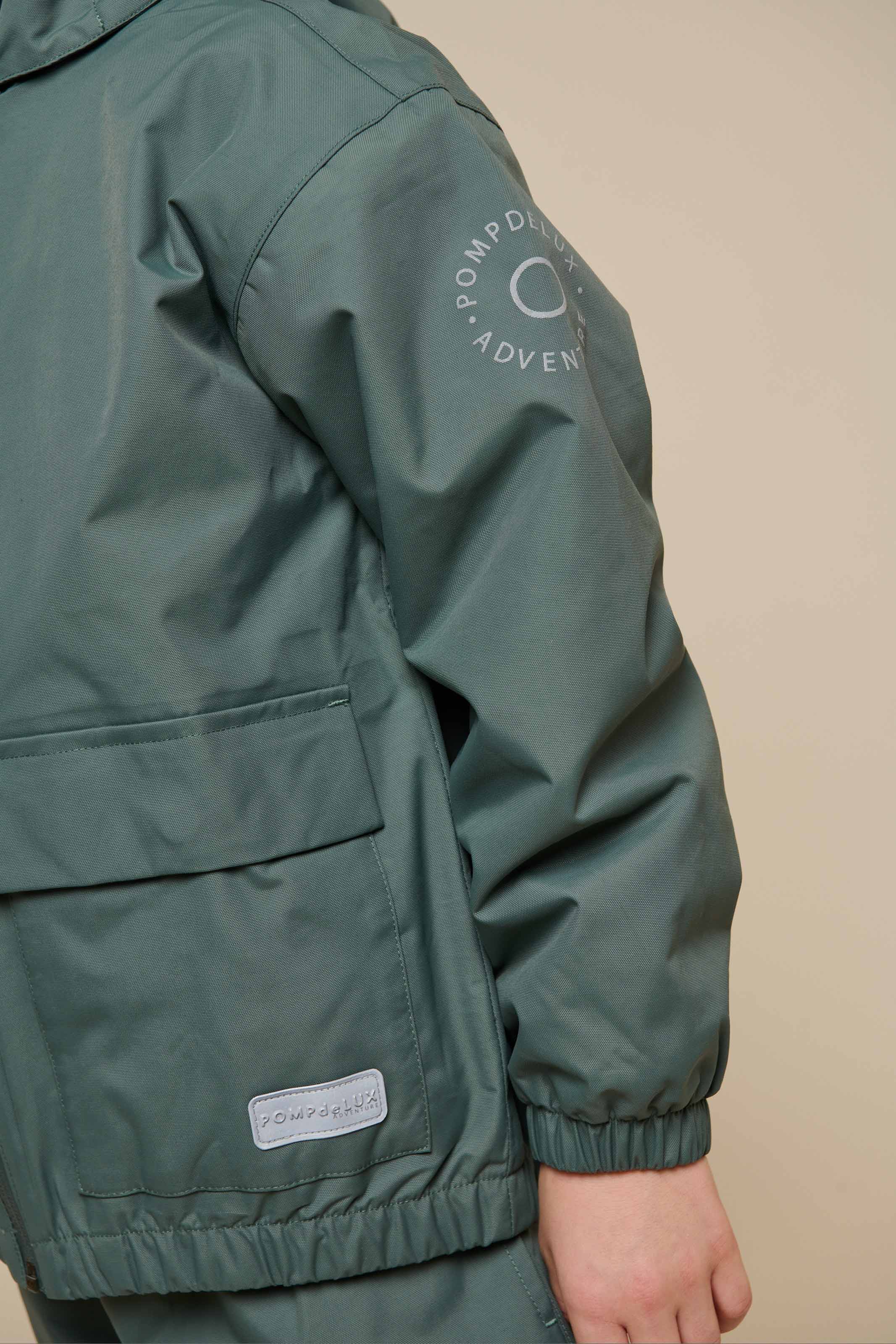 Shell Jacket with Patch Pocket - Tween - Dusty Dark Green | 100502 Luke