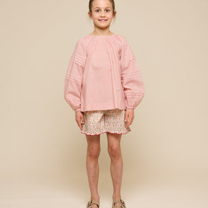 Flower Printed Poplin Shorts - Tween - Rose | 100957 Poppy