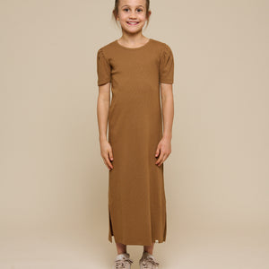 Modal Rib Long T-shirt Dress - Tween - Coconut | 101294 Lottie