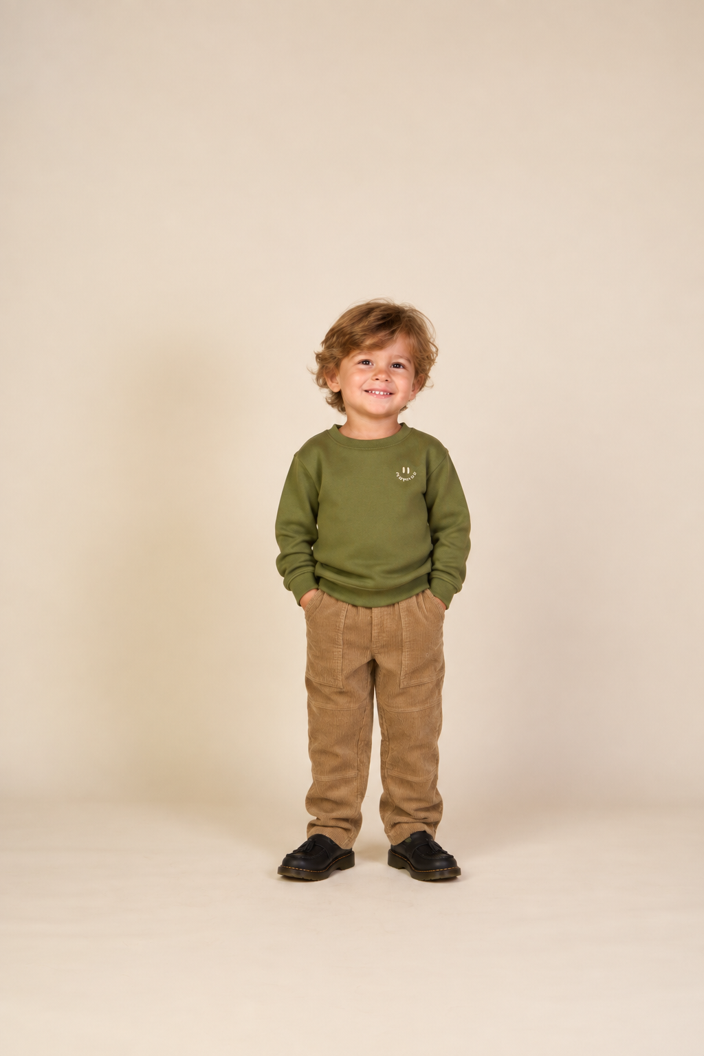Corduroy Patch Pocket Trousers - Kids - Khaki | 101537 Reed