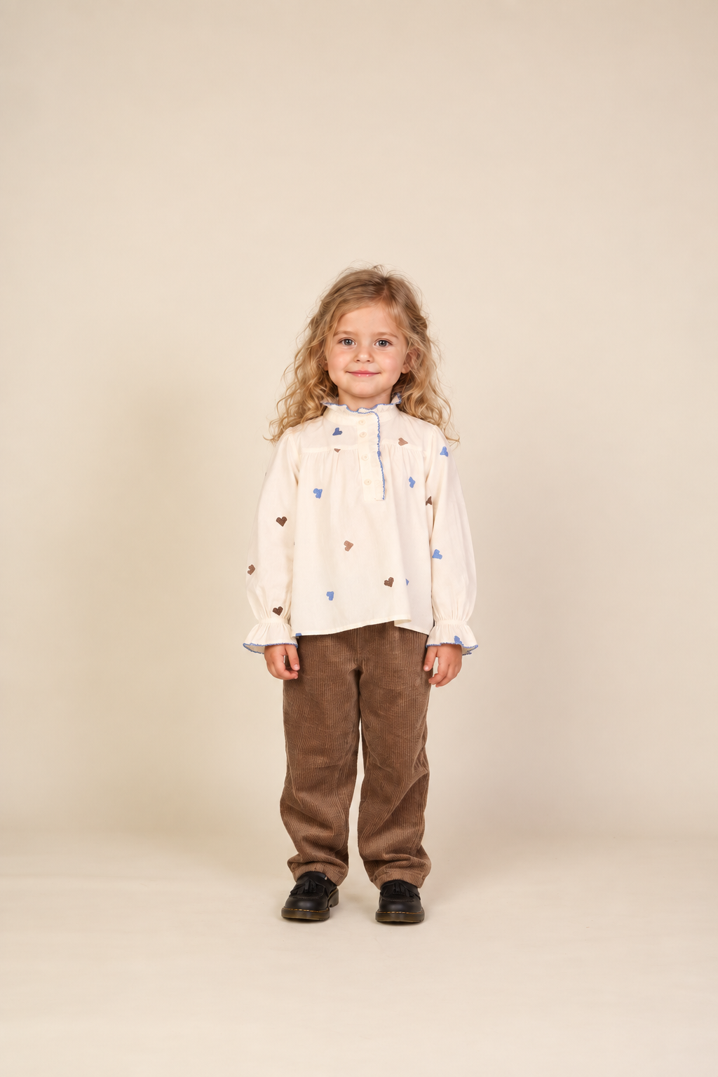Baggy Corduroy Trousers - Kids - Brown | 101677 Greta