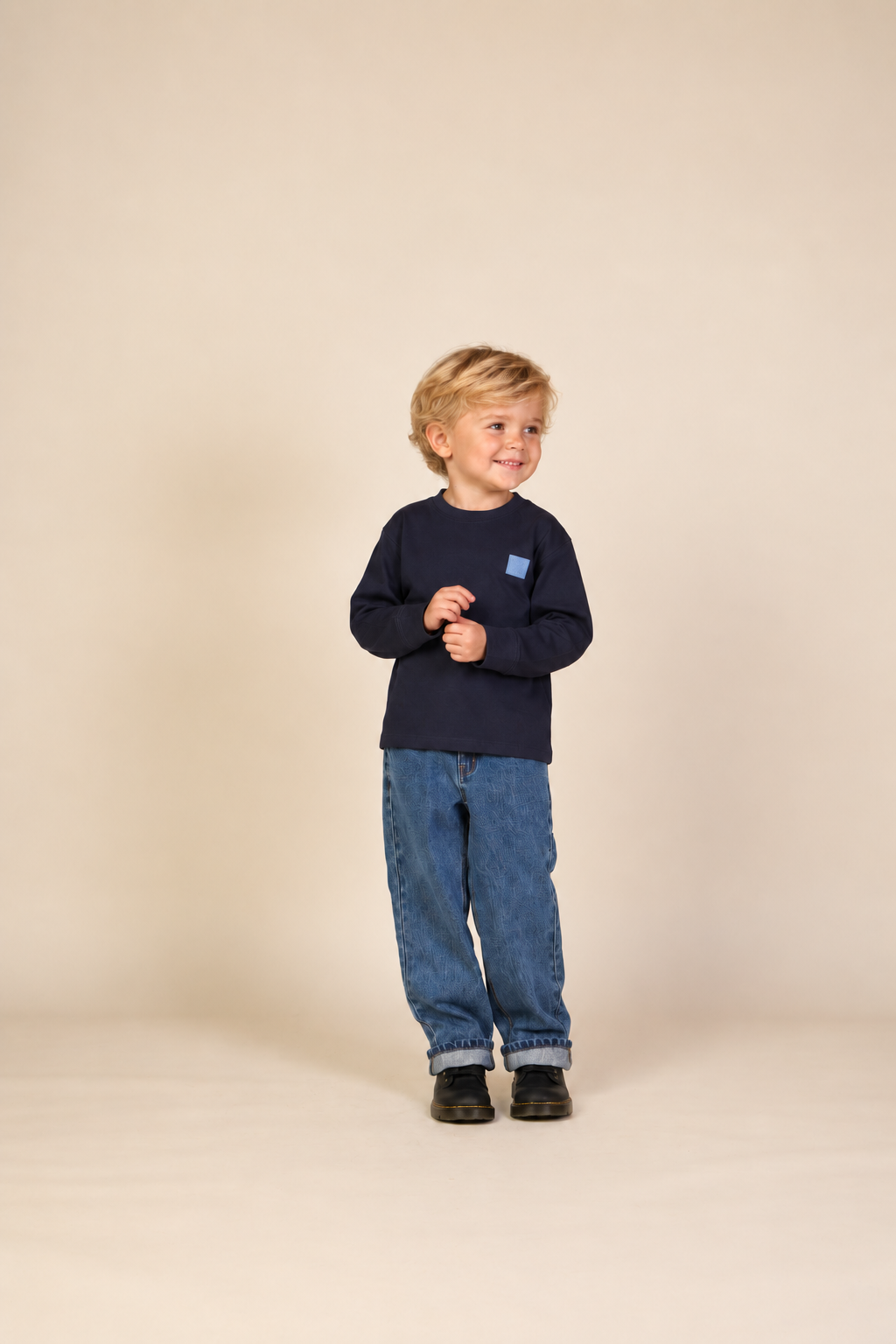 Long-Sleeve T-Shirt - Kids - Navy | 101705 Kobe