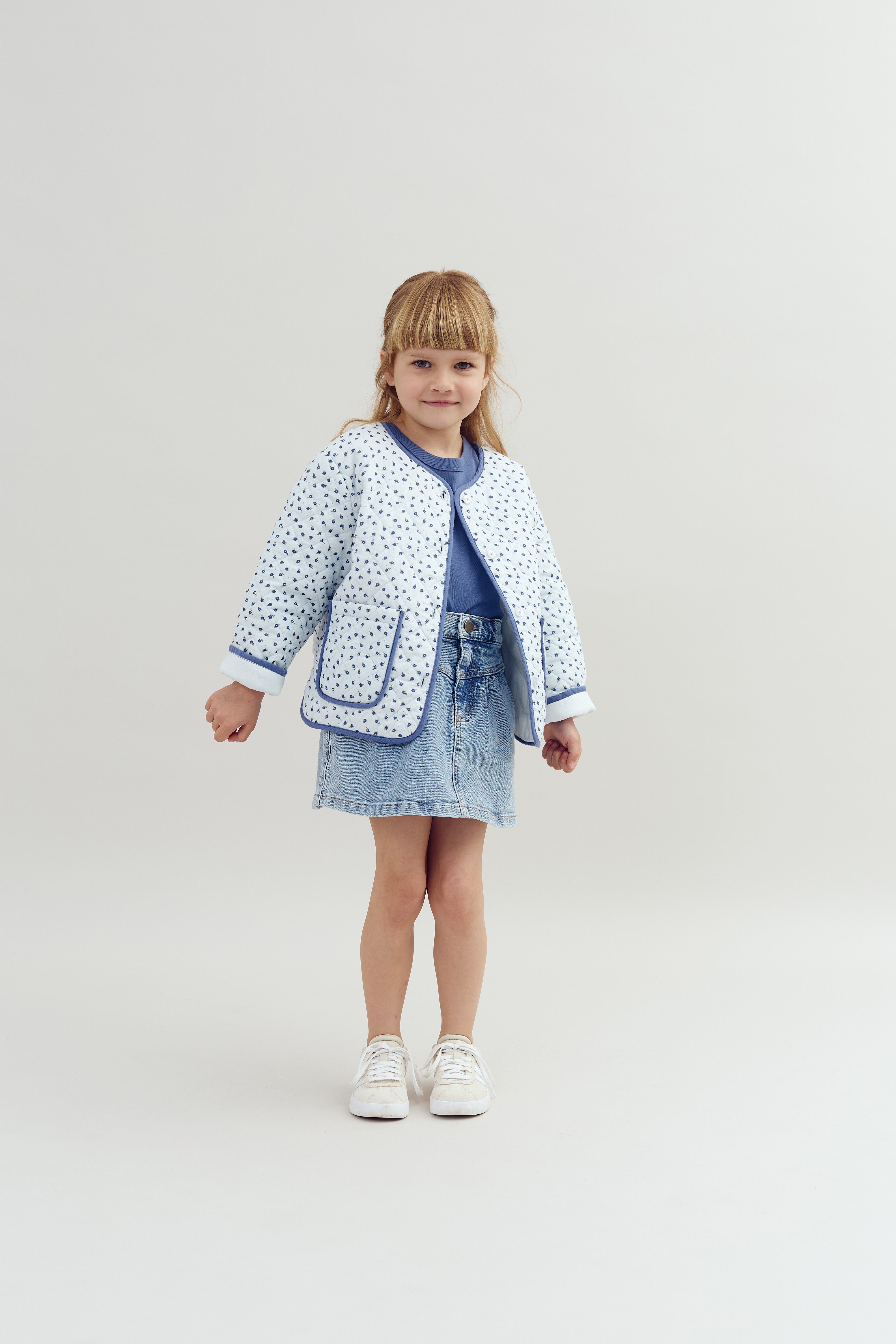 Denim Skirt - Light Blue Denim | 100107 Eva