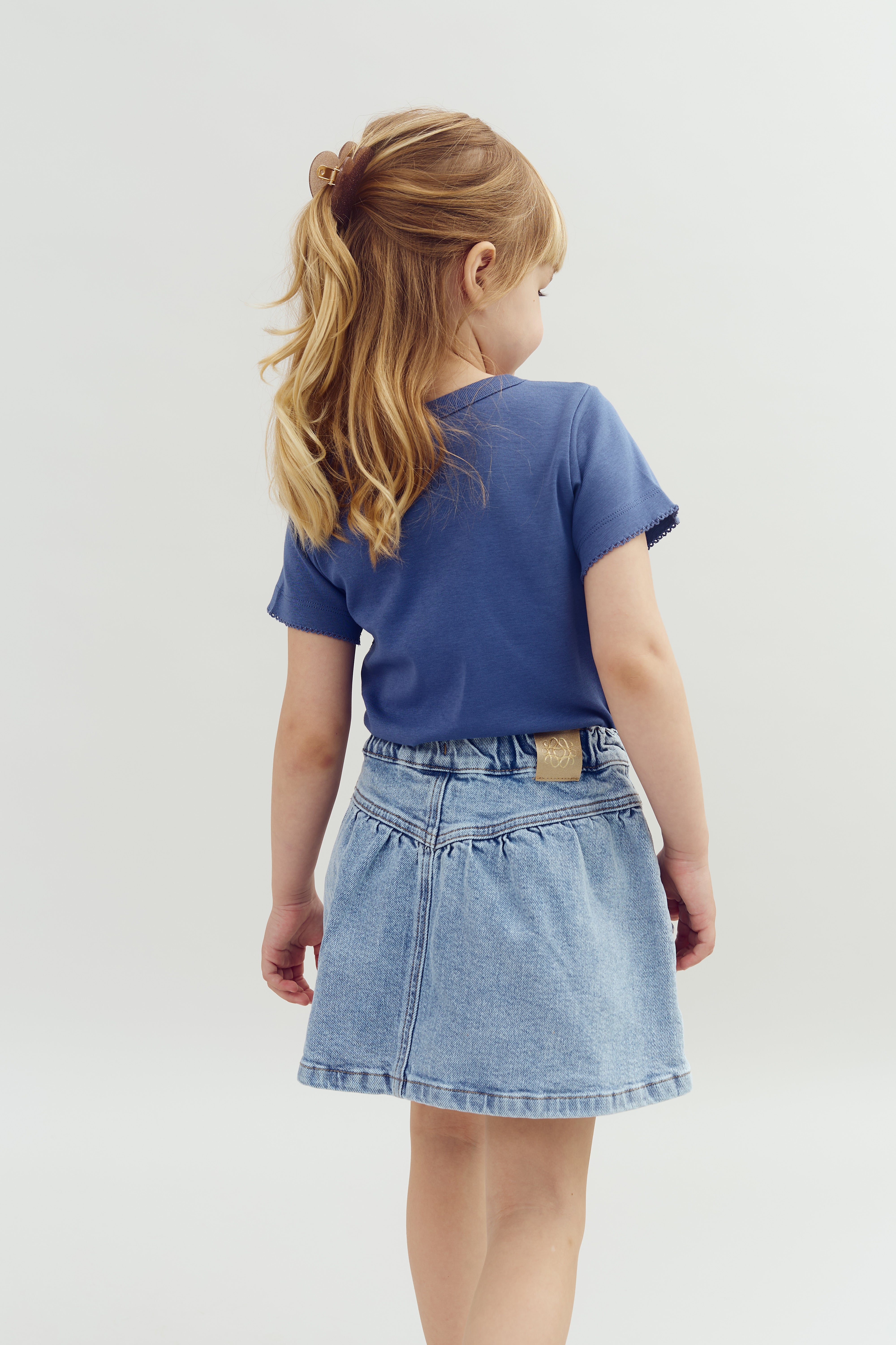Denim Skirt - Light Blue Denim | 100107 Eva