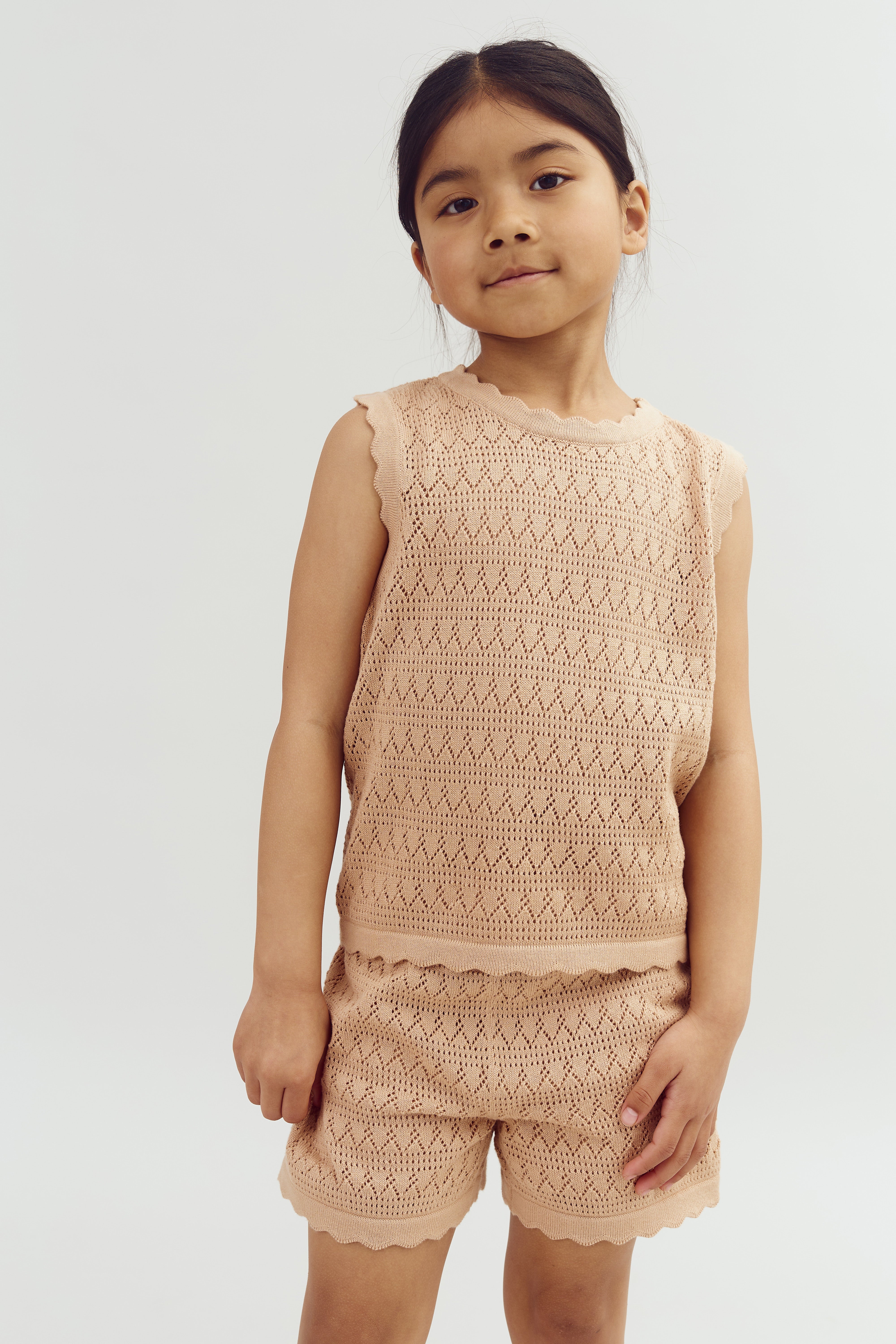 Knit Shorts and Top - Rose | 100287 Vivi