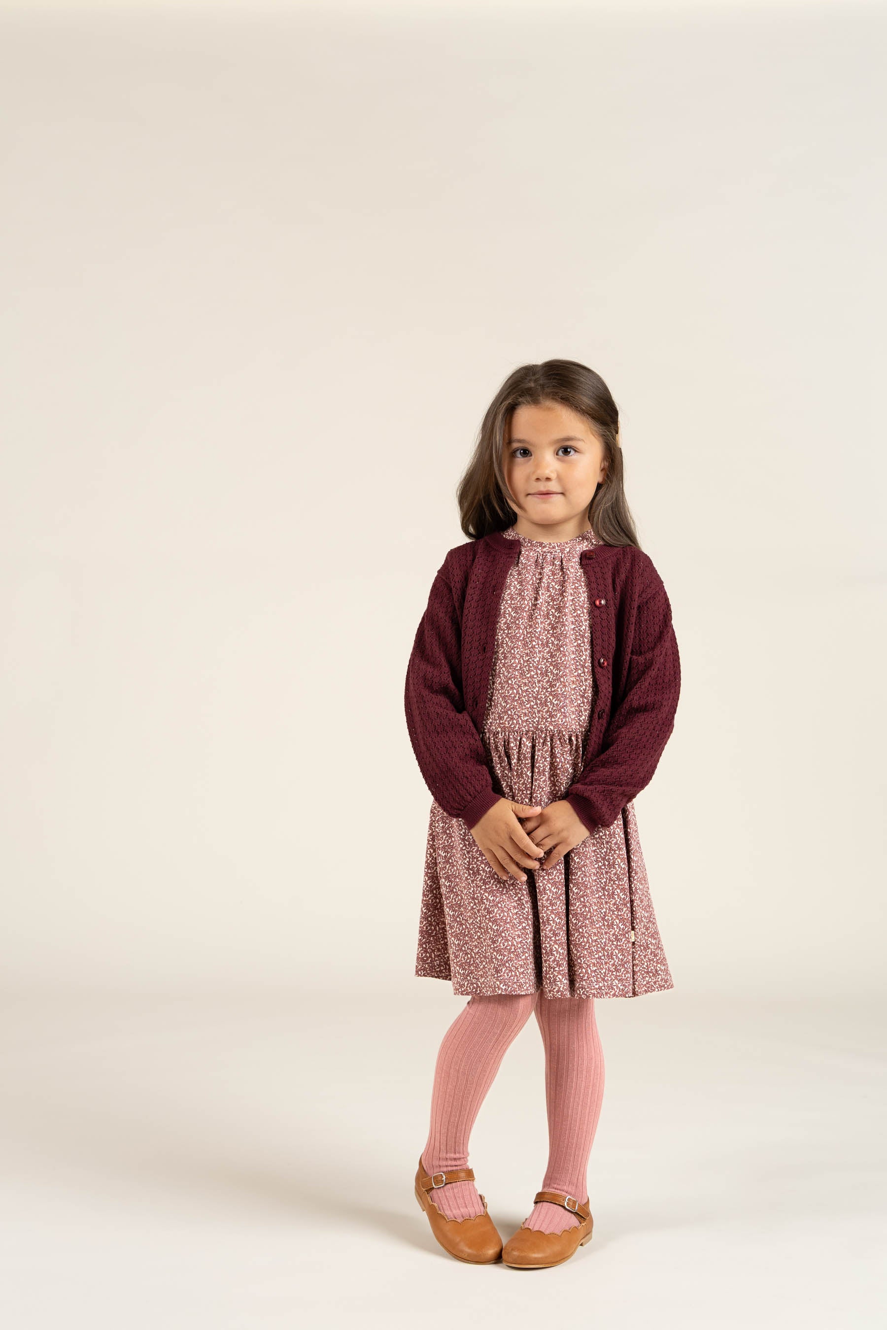 Printed Jersey Dress - Kids - Vintage Red | 100762 Ada