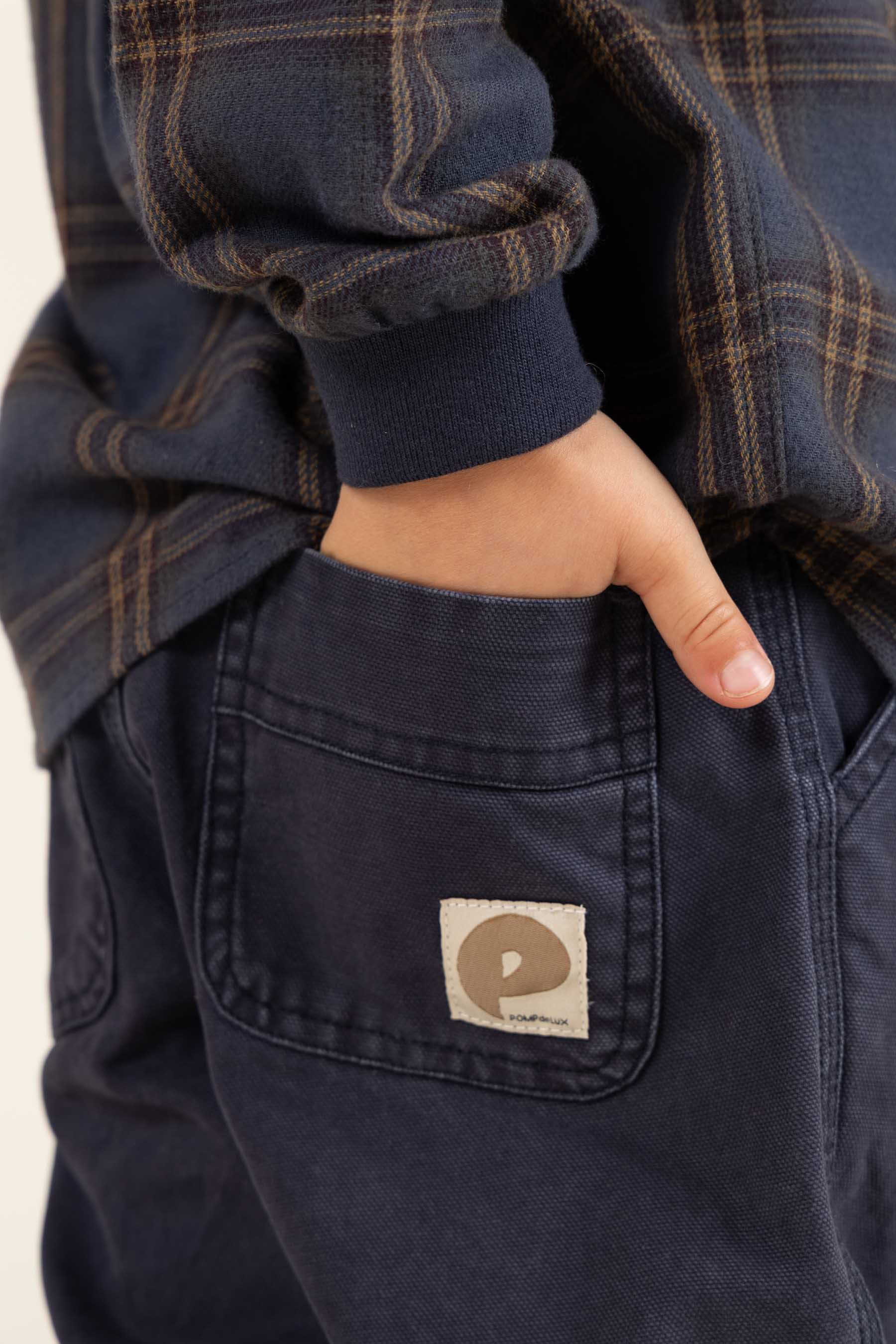 Canvas Trousers - Kids - Navy | 100116 Dereck