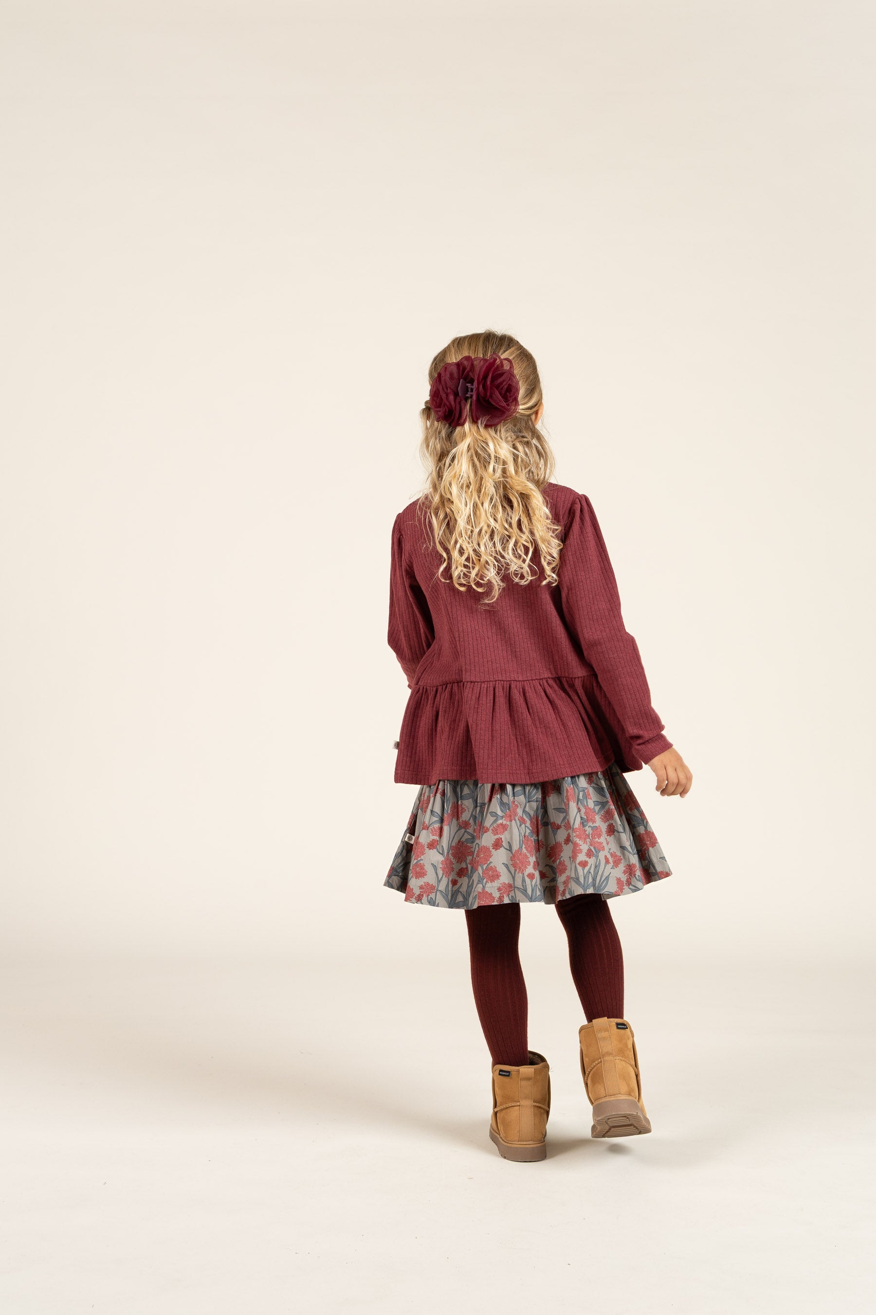 MP Wool Rib Tights - All - Burgundy | 100879 MP Wool tights