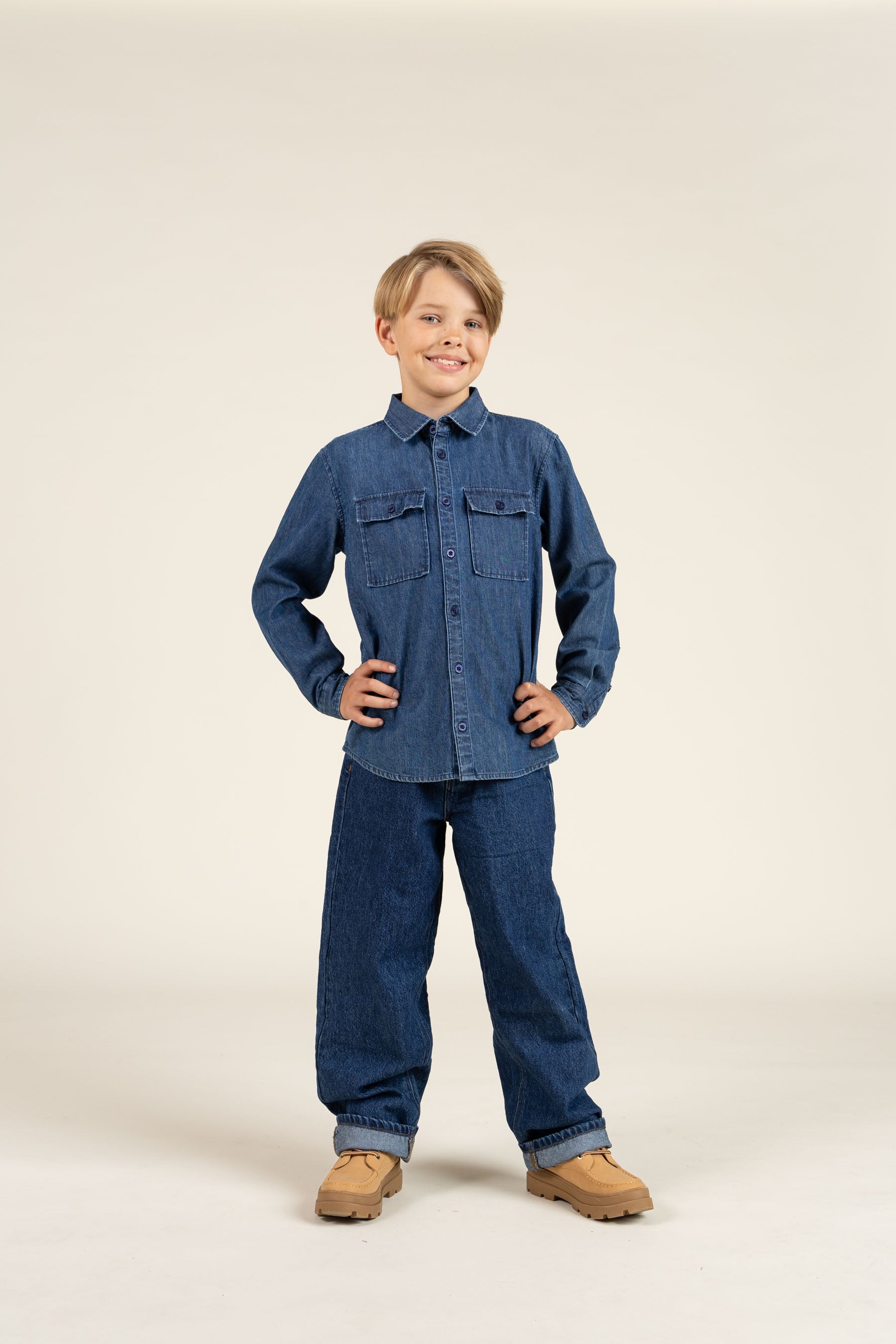 Denim Shirt - Tween - Dark Blue Denim | 100369 Delhi