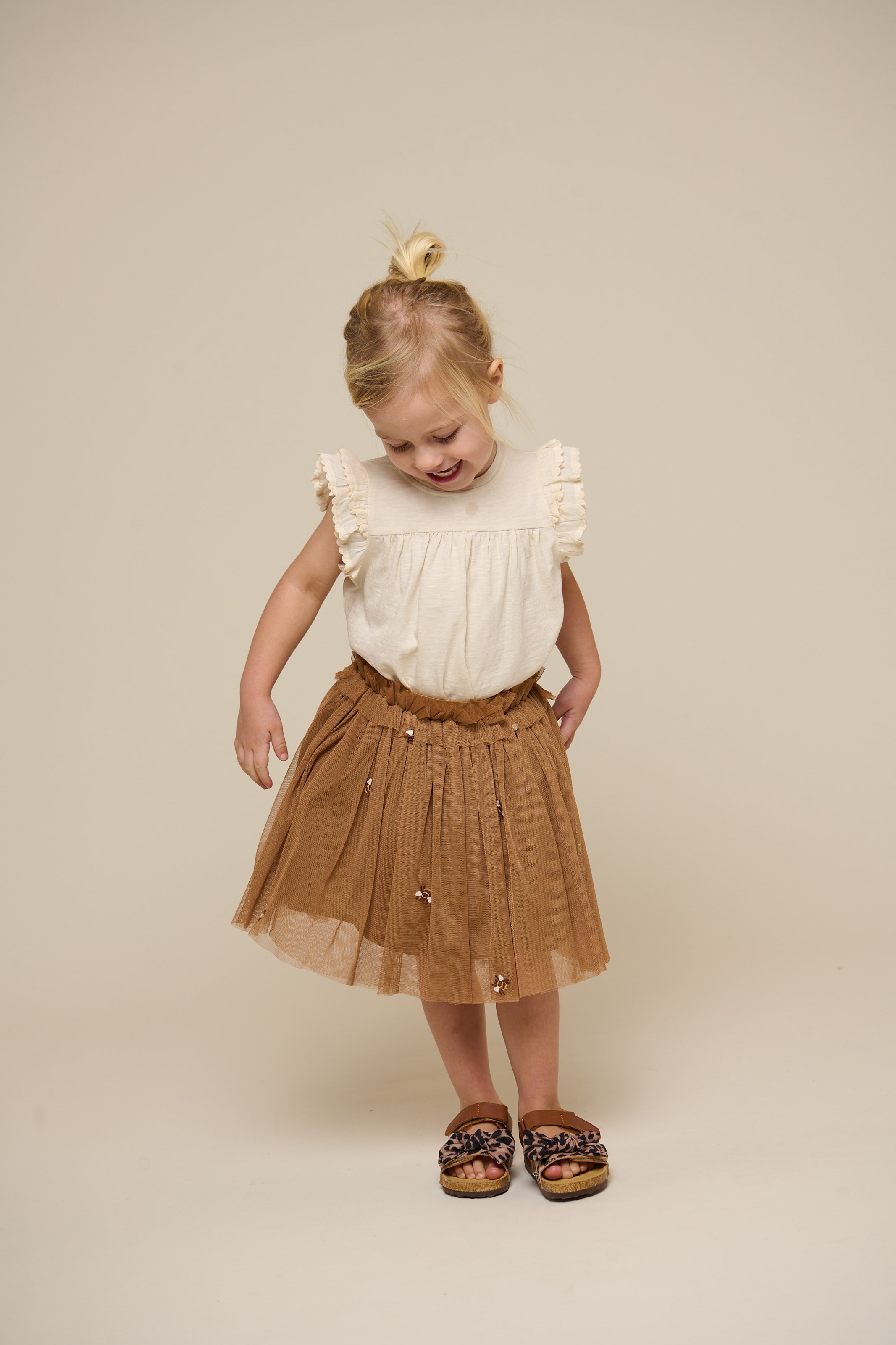 Honeybee Tulle Skirt - Kids - Coconut | 100968 Daisy