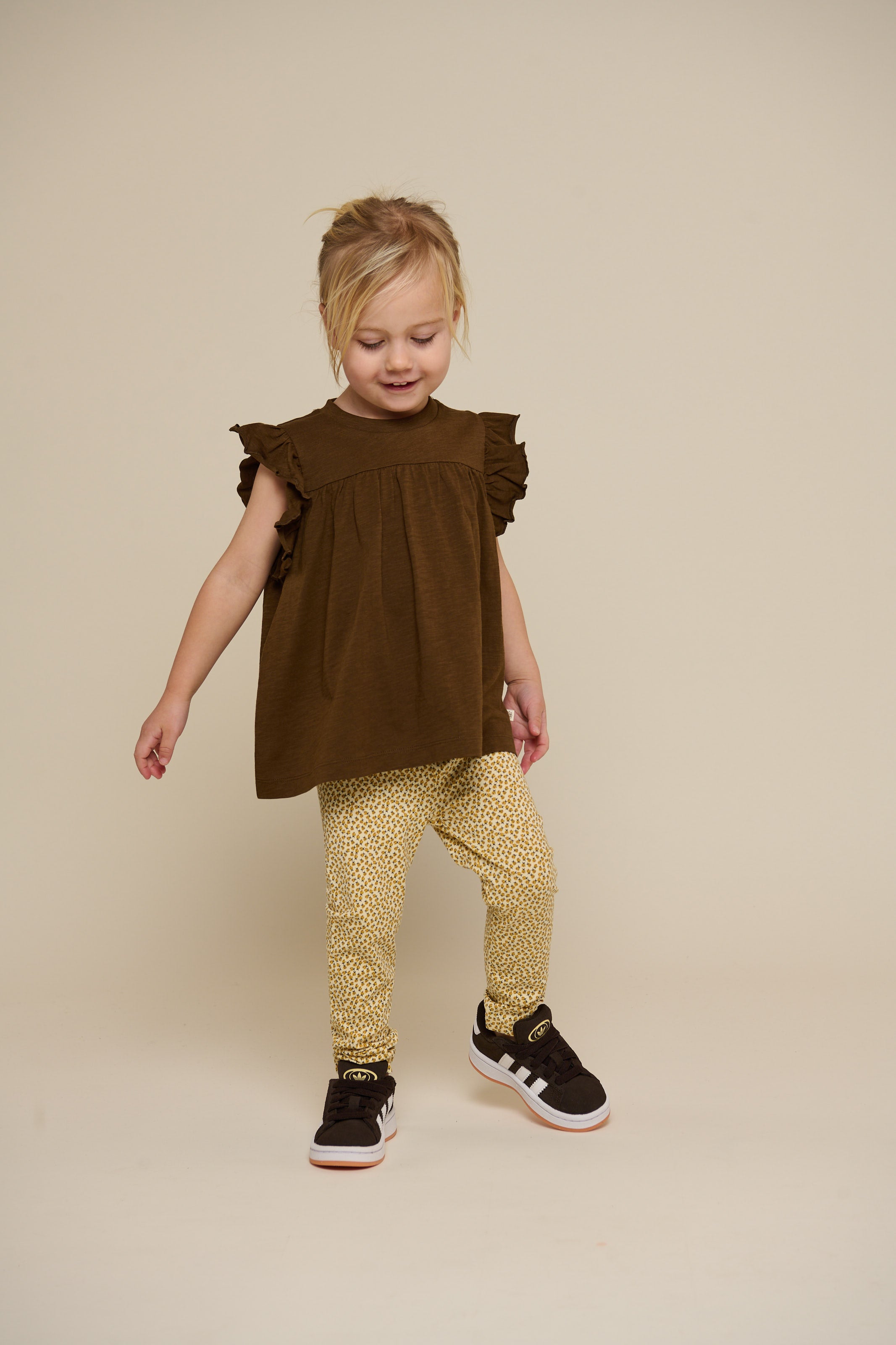 Jersey Leggings - Kids - Yellow | 101227 Lea