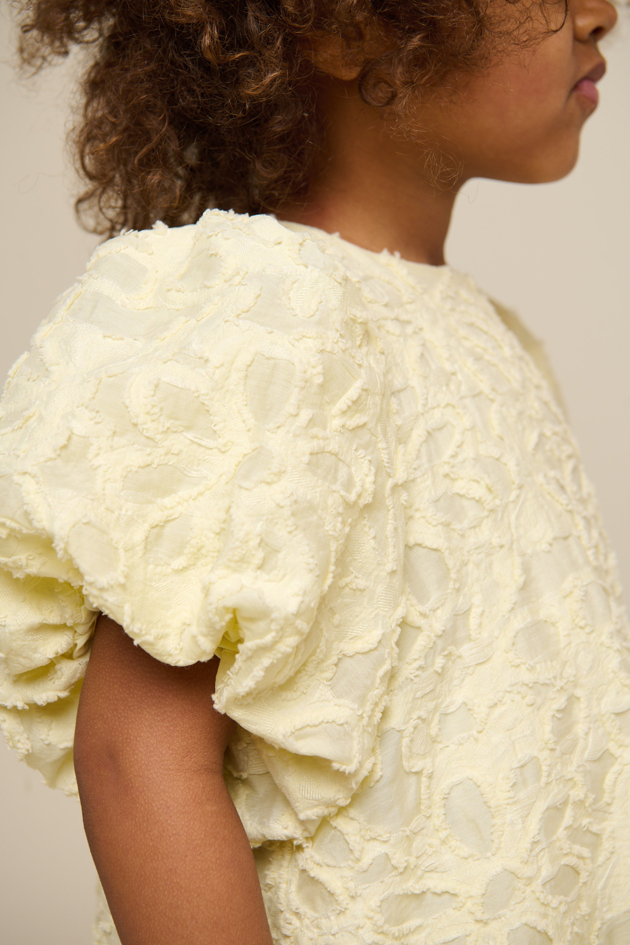 Cotton-blend Jacquard Dress - Kids - Sunlight | 100992 Giselle